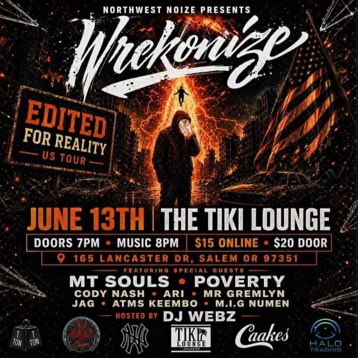 WRECKONIZE - 2026 Edited for Reality US Tour - 21+