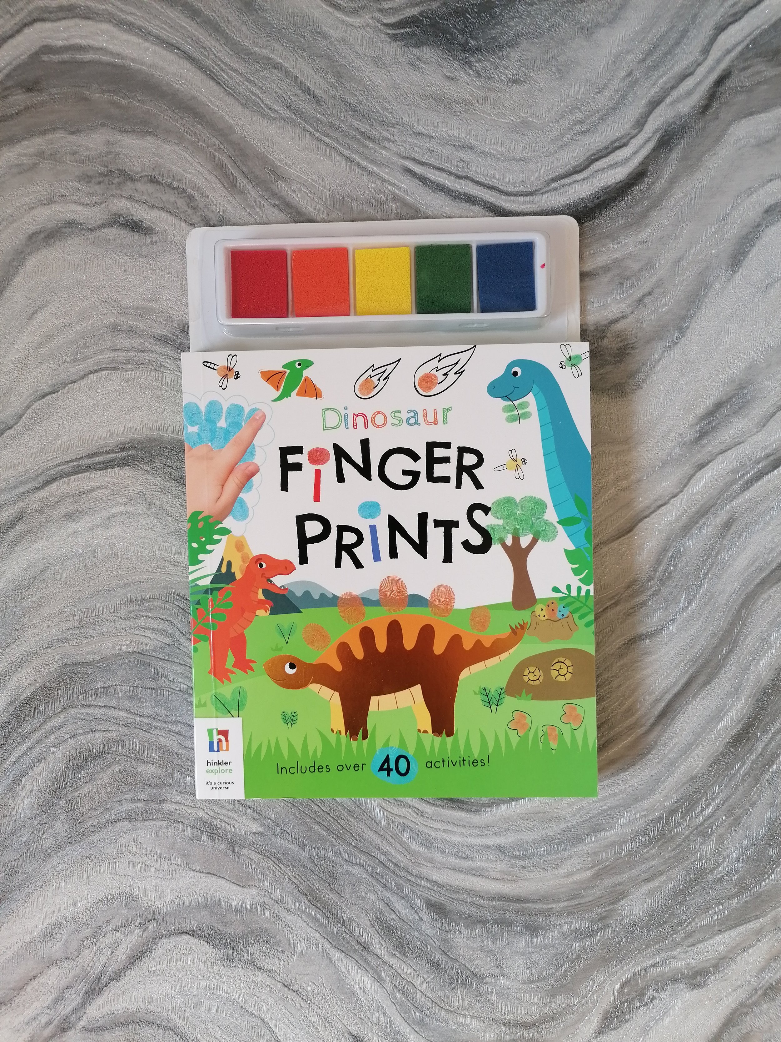 Dinosaur Finger Prints Activity Book