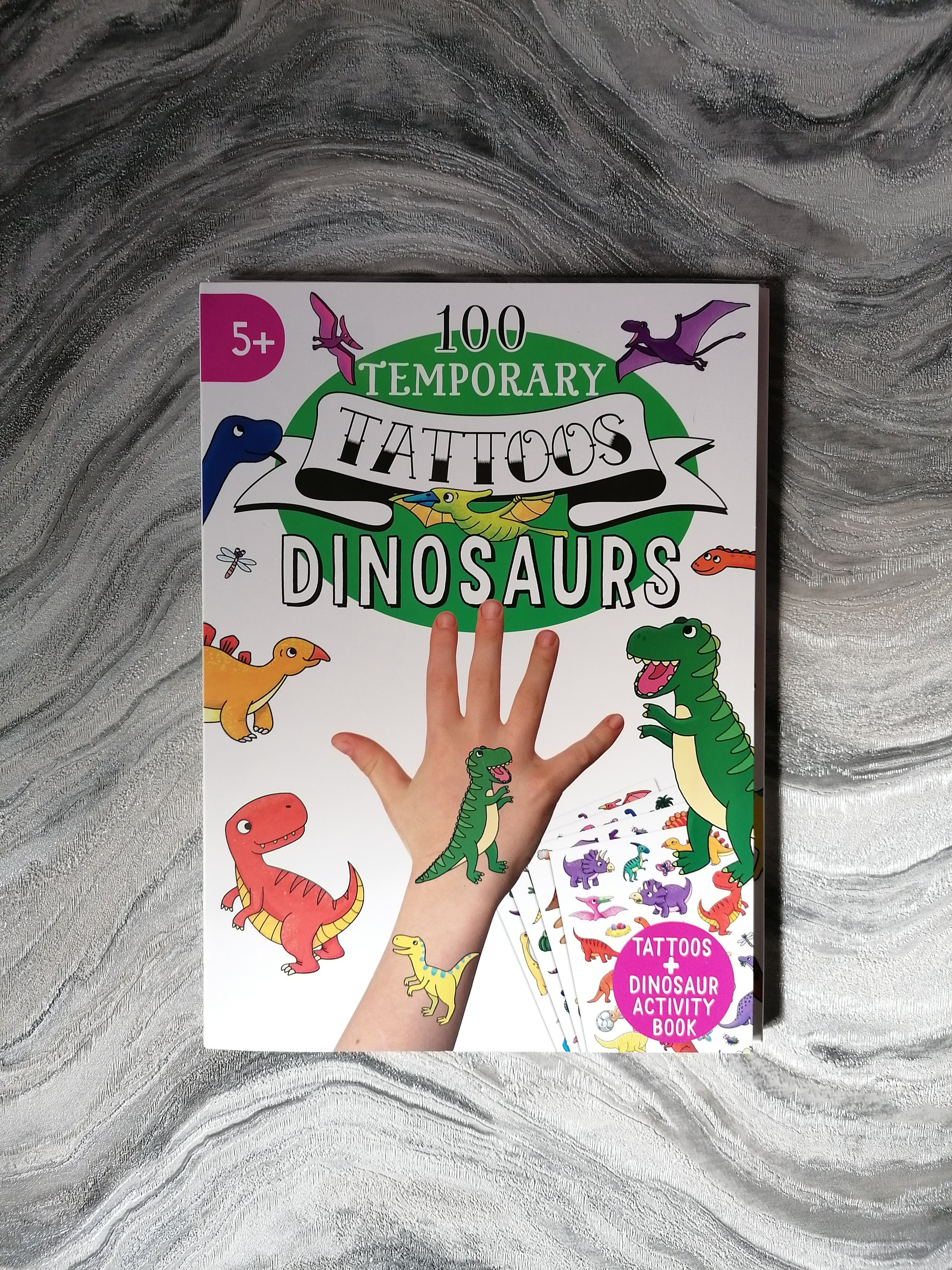100 Temporary Dinosaur Tattoo Book