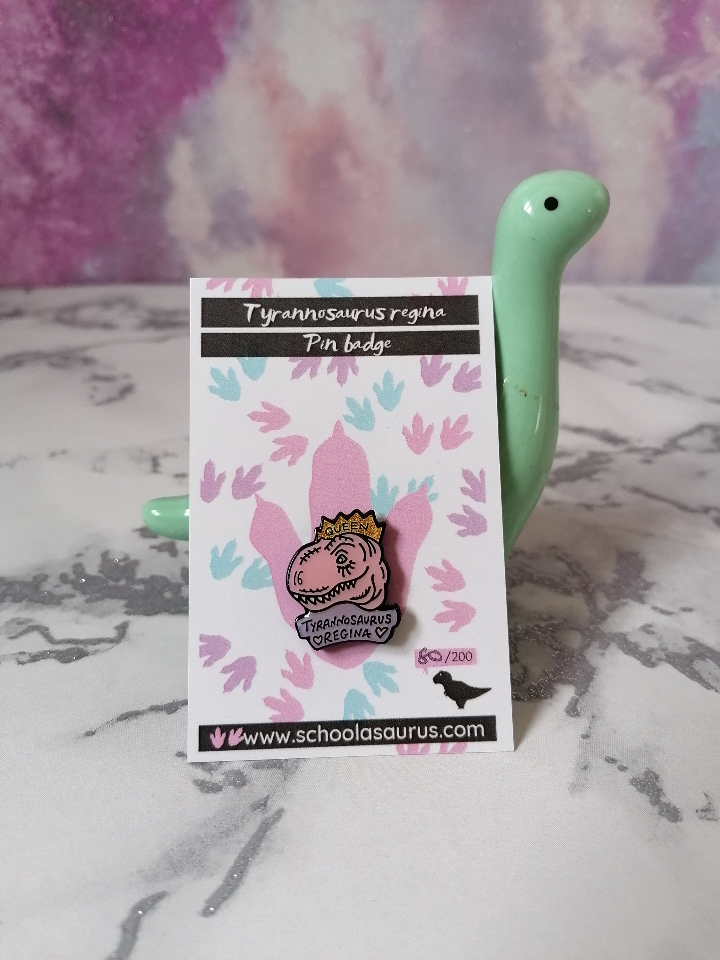 Tyrannosaurus rex Regina Pin badge