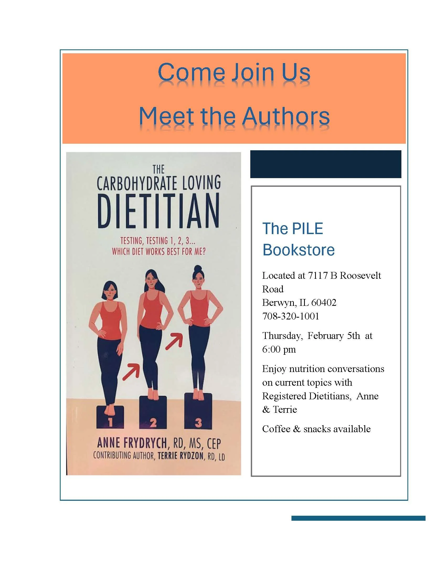 Meet the Authors: The Carbohydrate Loving Dietician