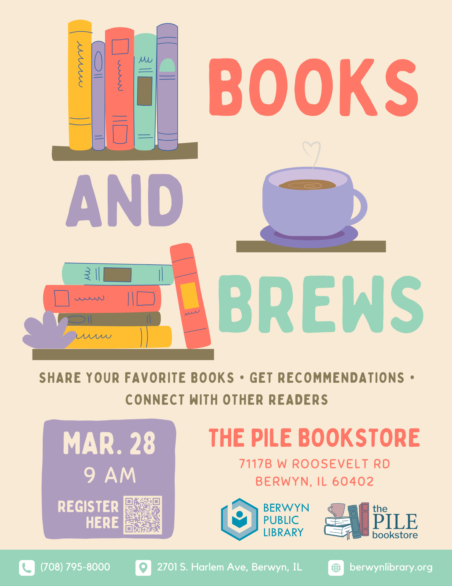 Books and Brews with the Berwyn Public Library