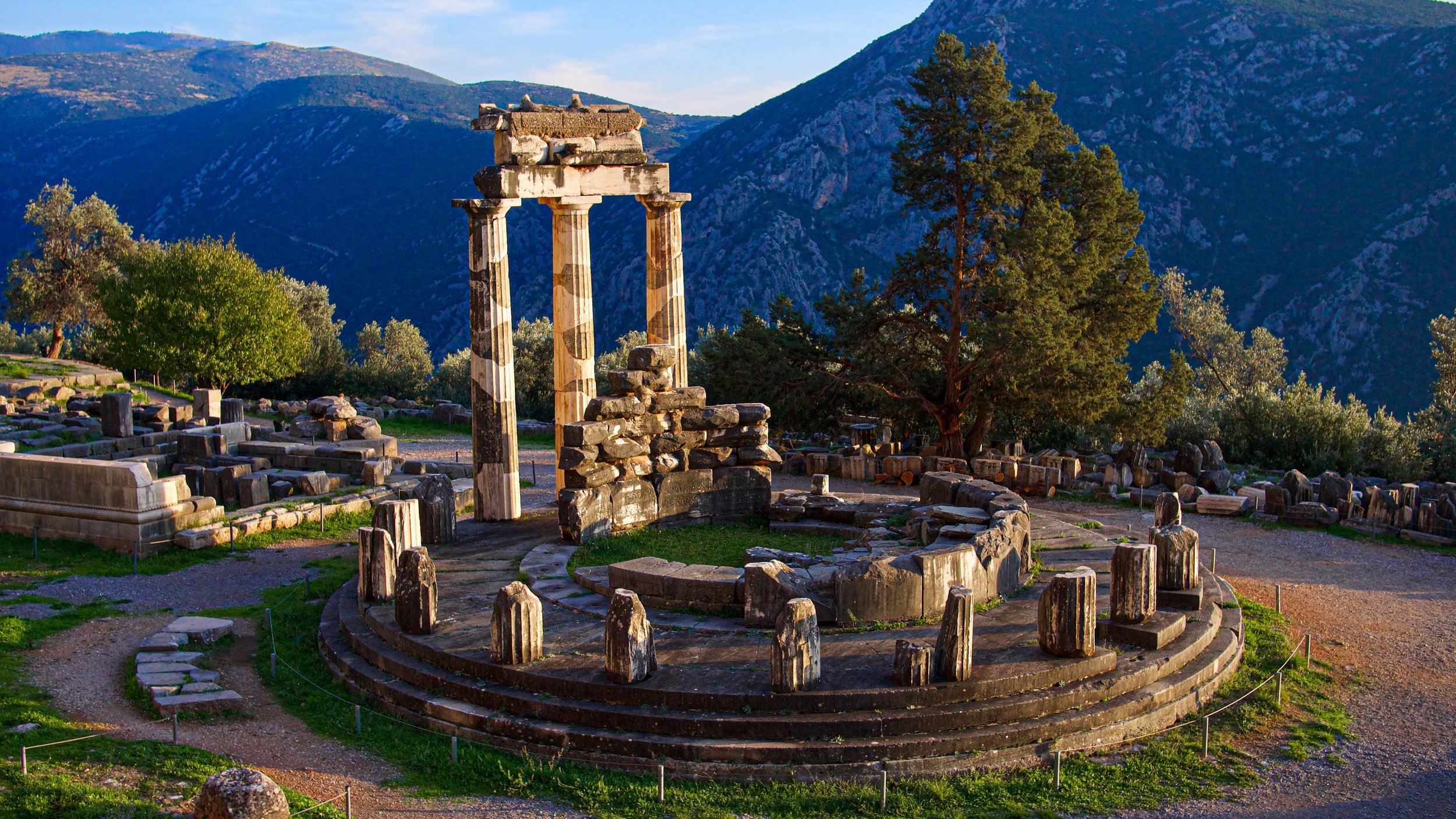 The Temple of Athena, Delphi, Greece