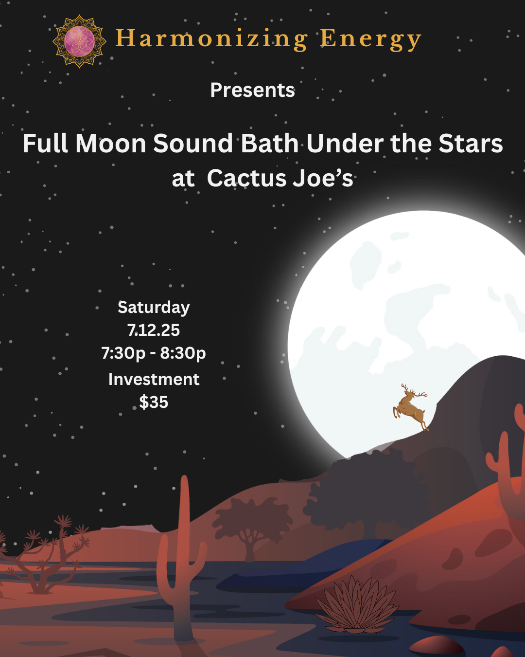 Full Moon Sound Bath Under the Stars