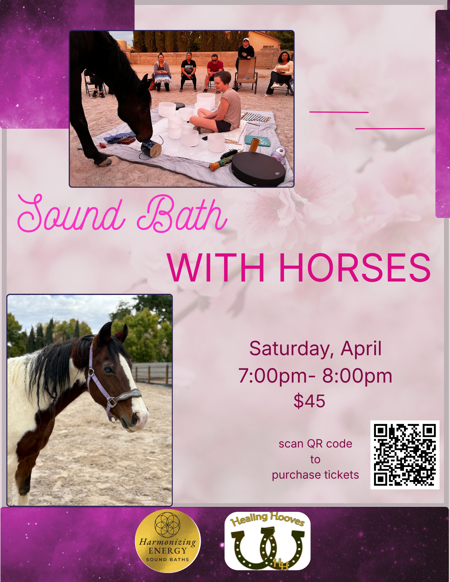 Sound Bath with Horses