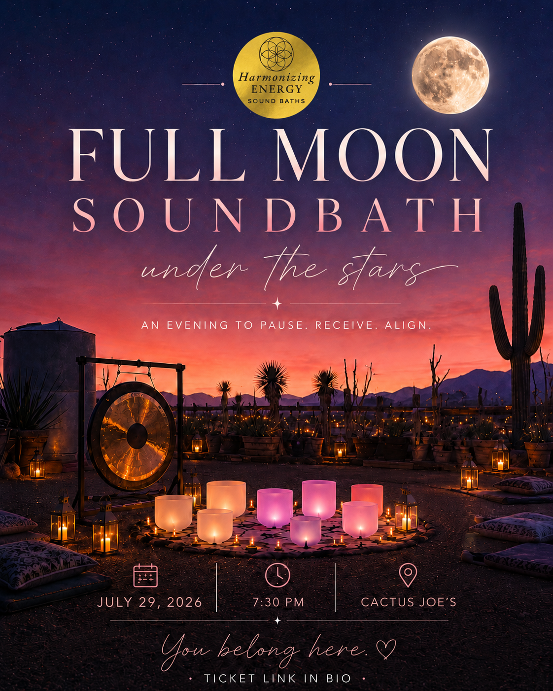 Full Moon Sound Bath Under the Stars