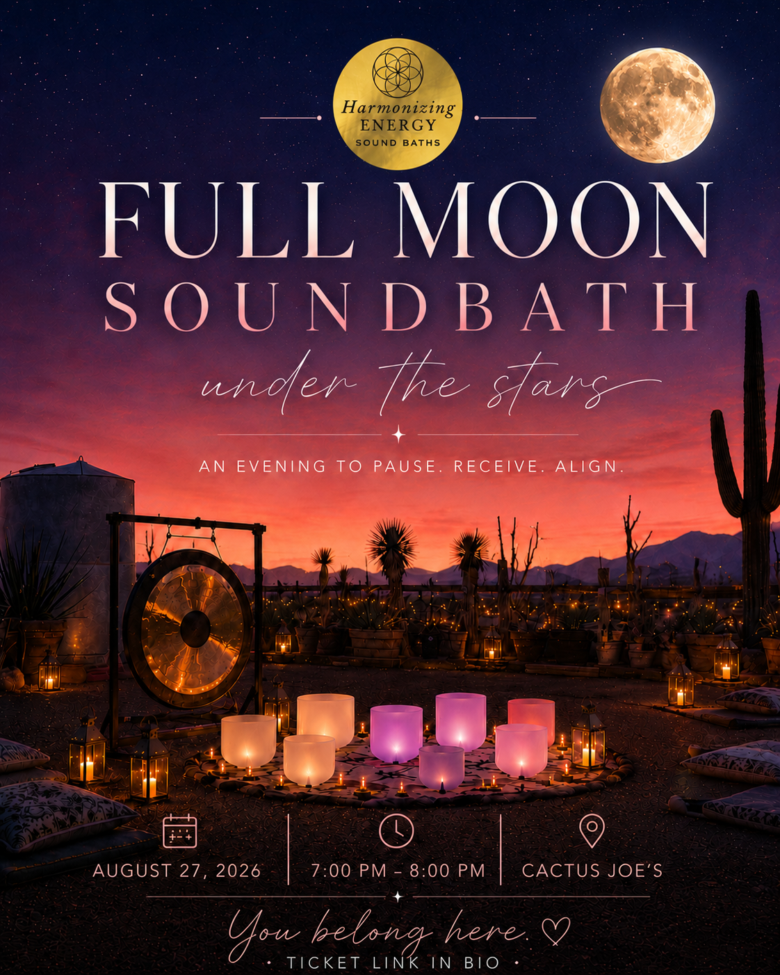 Full Moon Sound Bath Under the Stars 