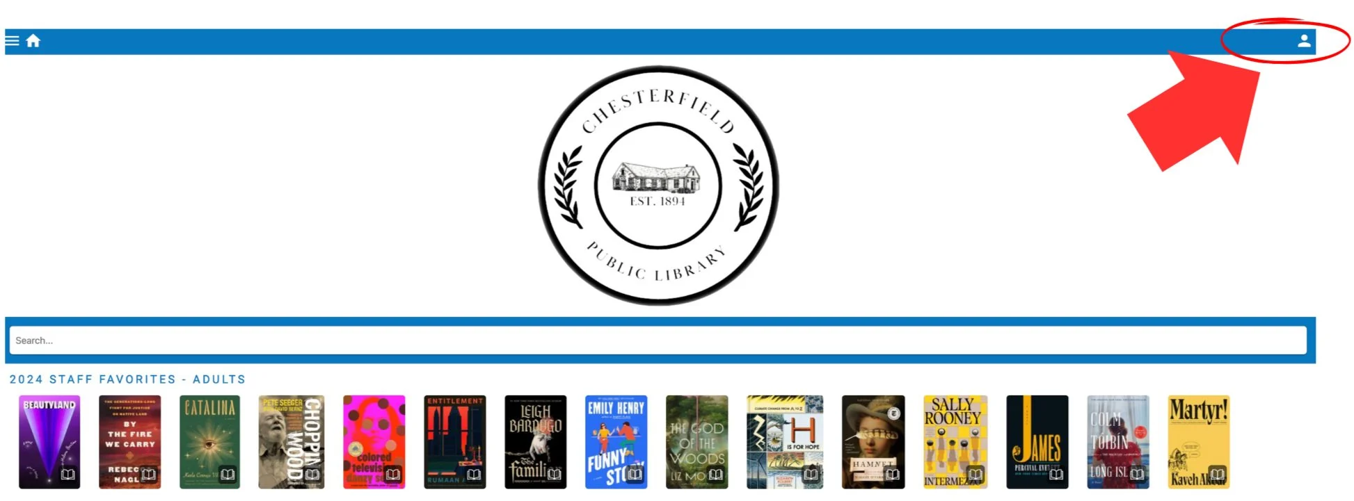 Log in to your Library Account — Chesterfield Public Library