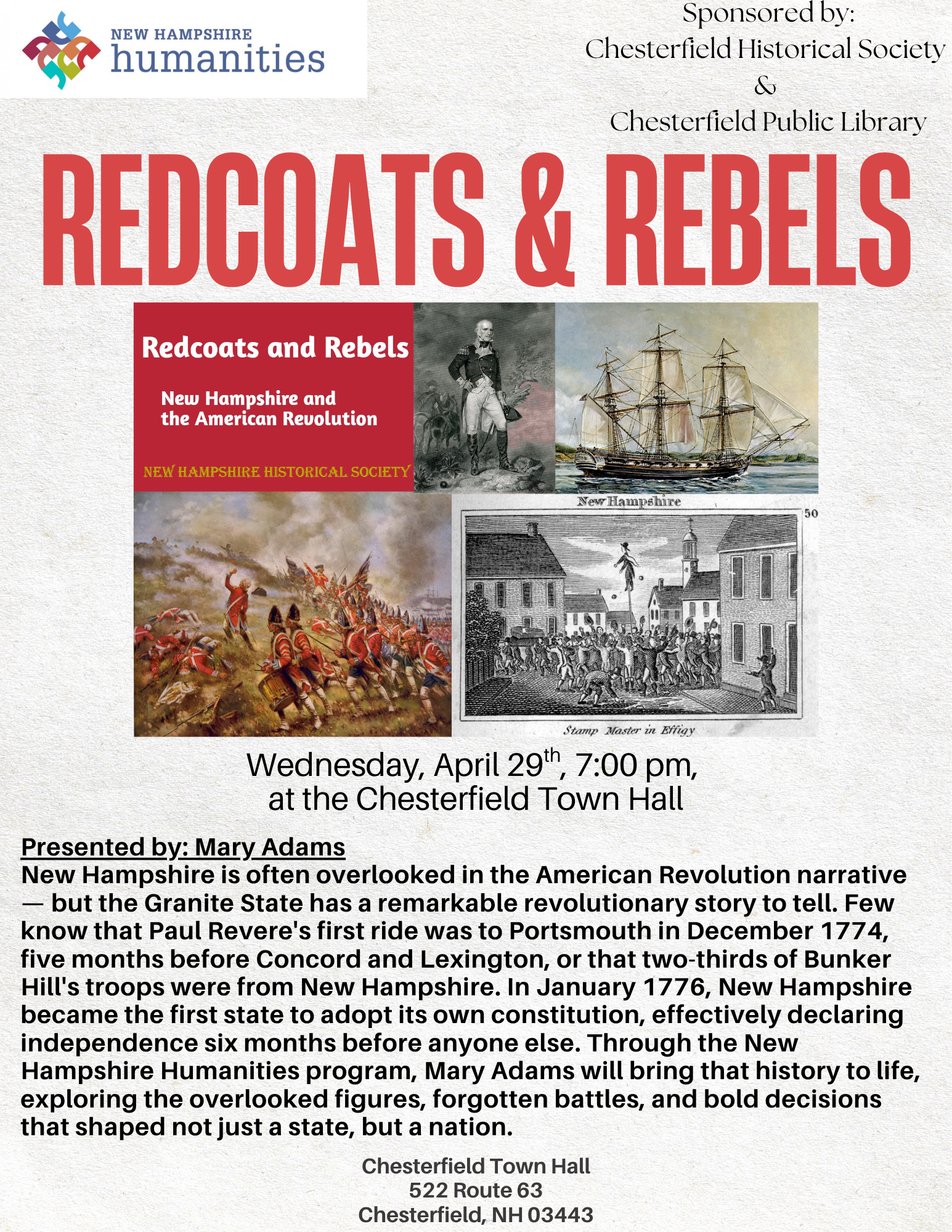 Red Coats &amp; Rebels: New Hampshire and the American Revolution