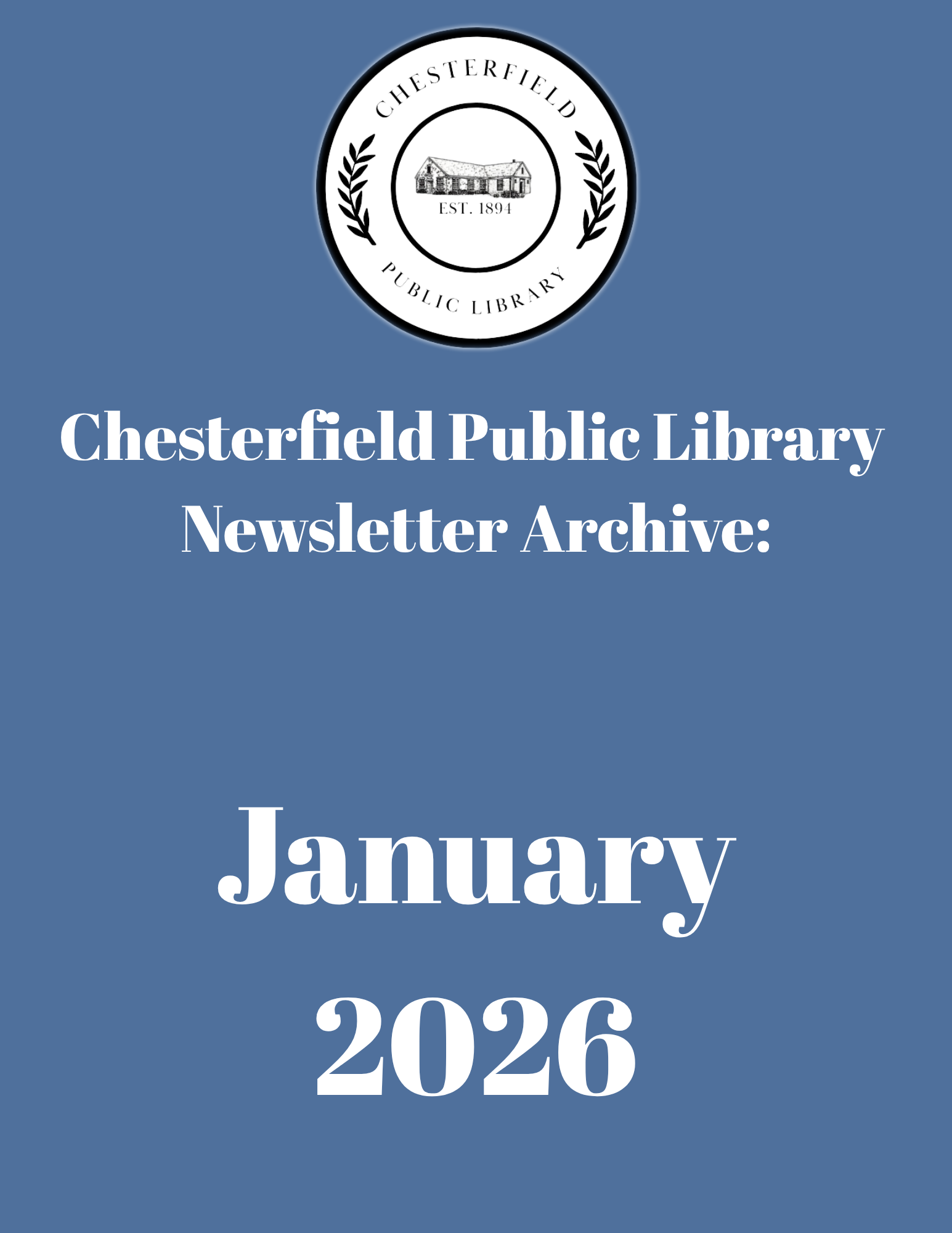 January 2026 Newsletter