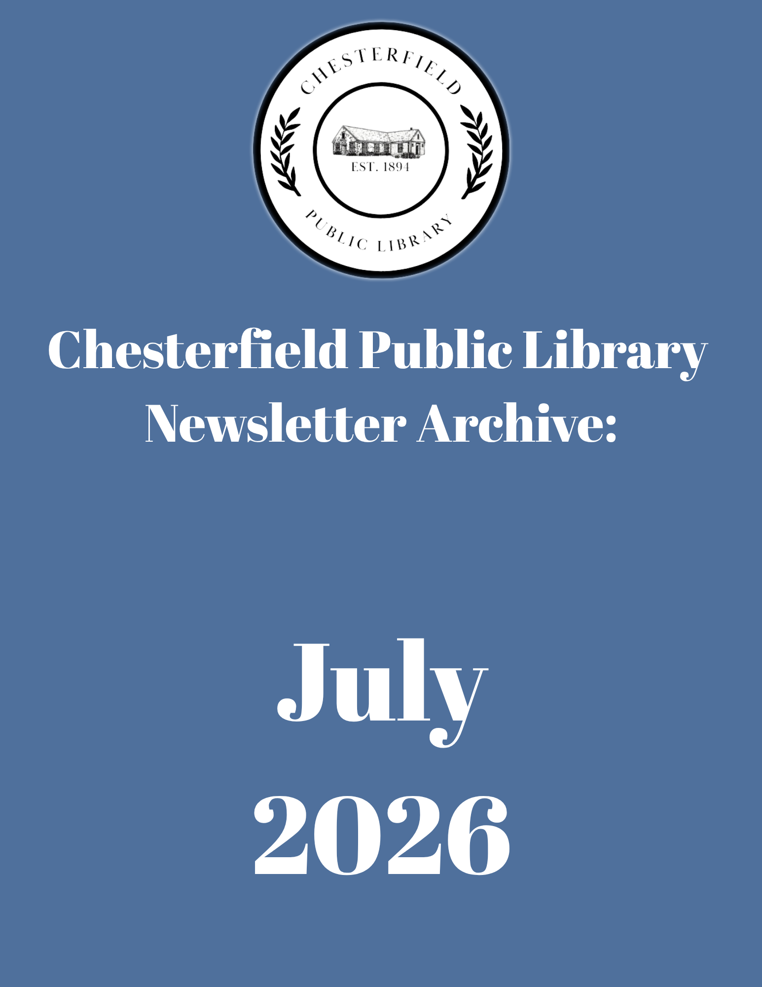 July 2026 Newsletter 
