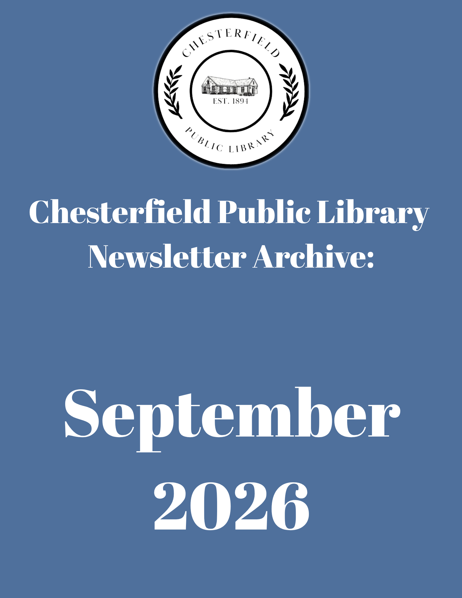 September 2026 Newsletter 