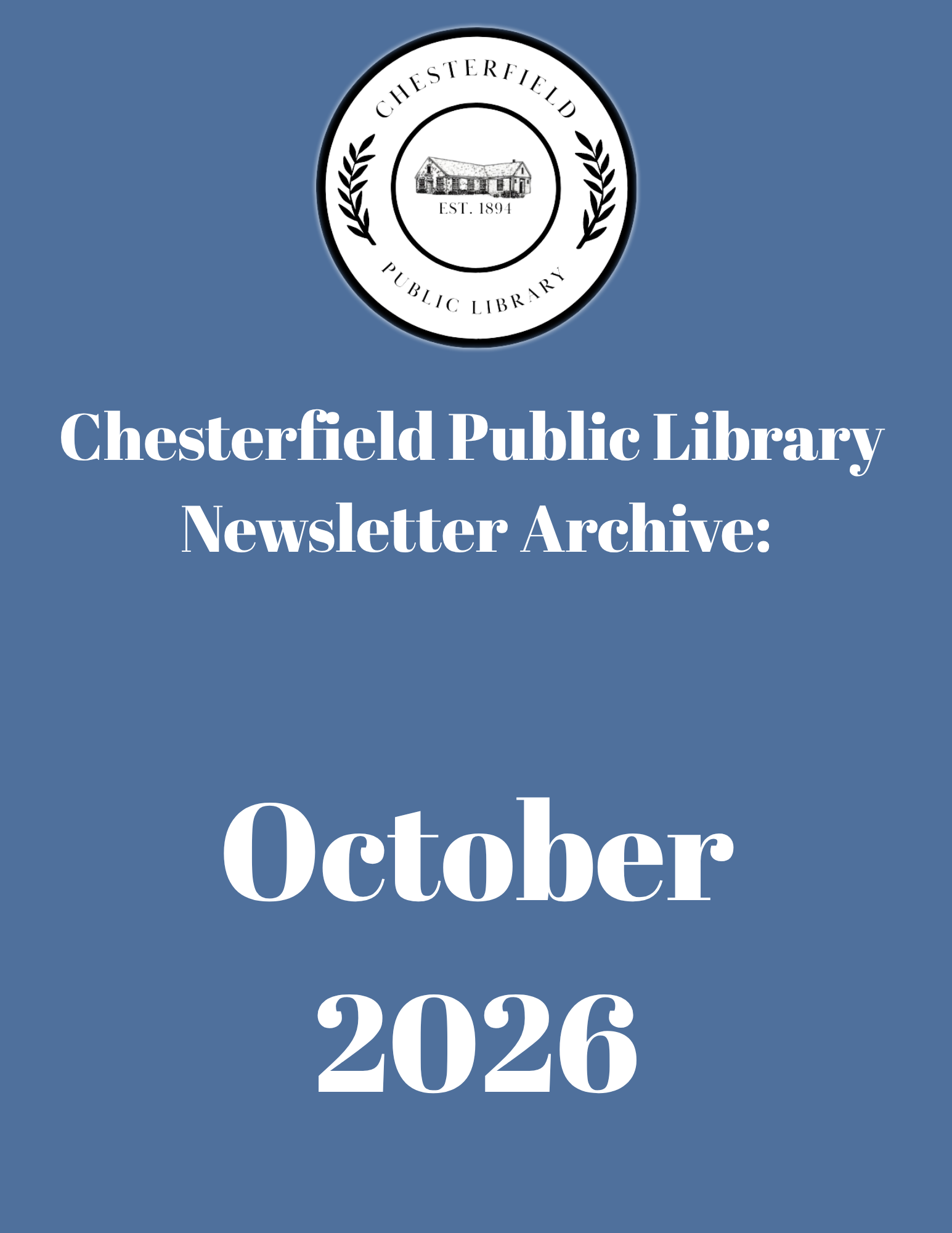October 2026 Newsletter 