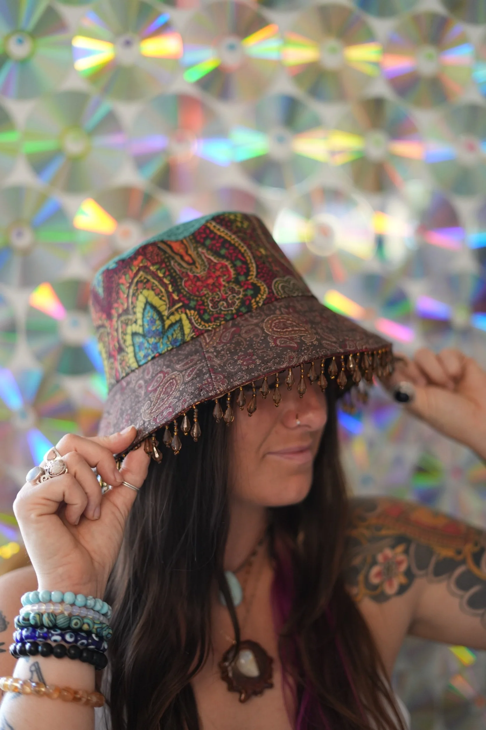 brownie batter - reversible bucket hat