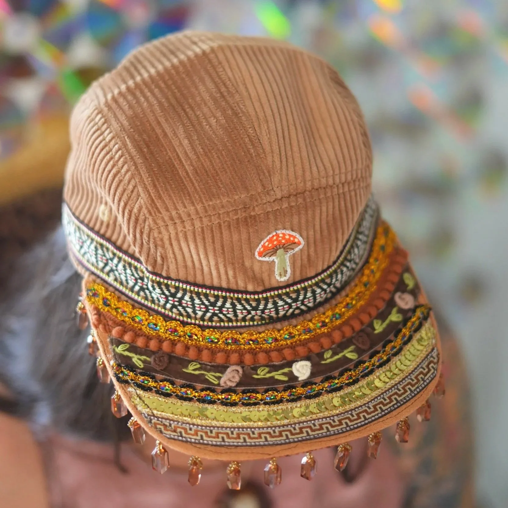 pico - brown five panel hat