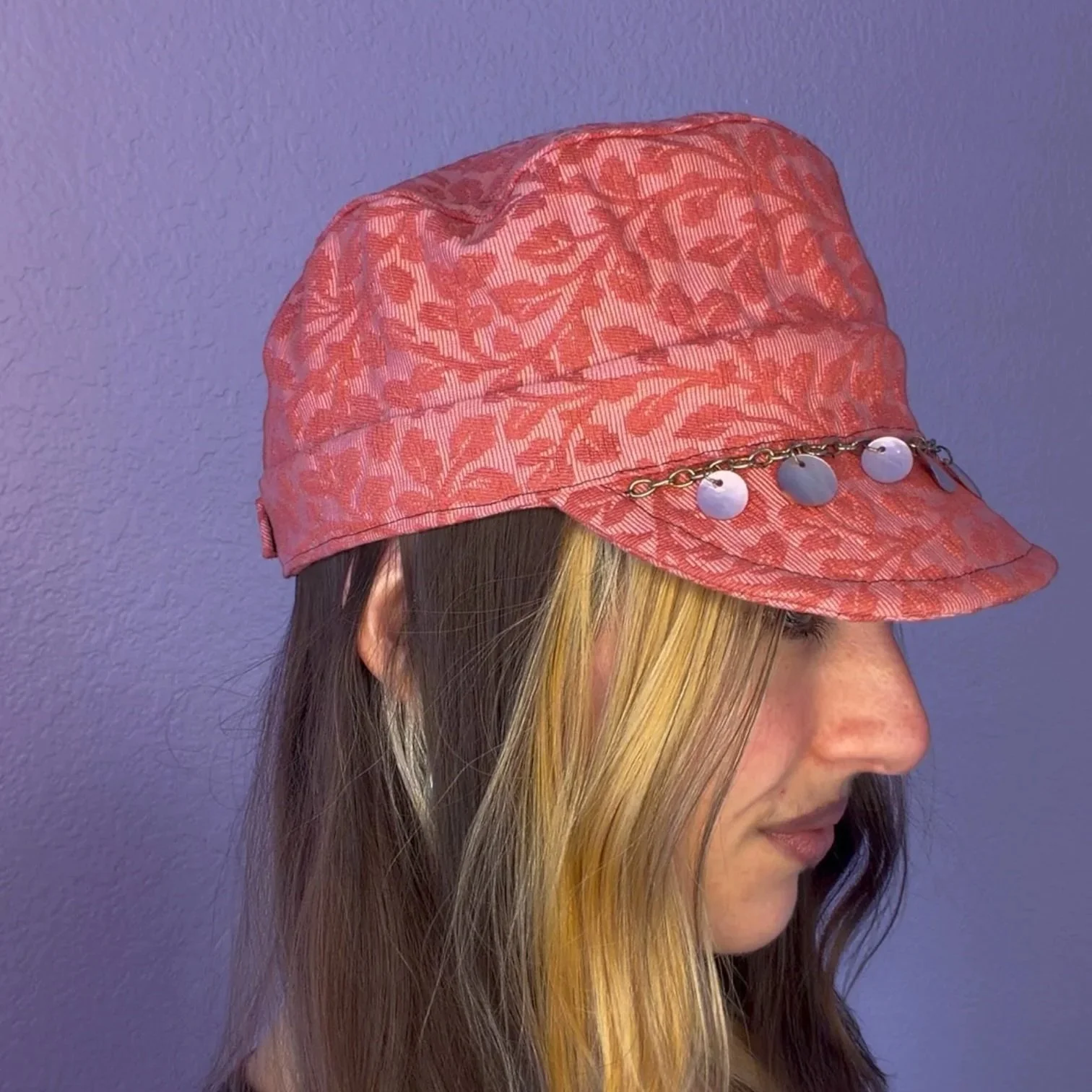 coralina ~ upcycled cadet cap