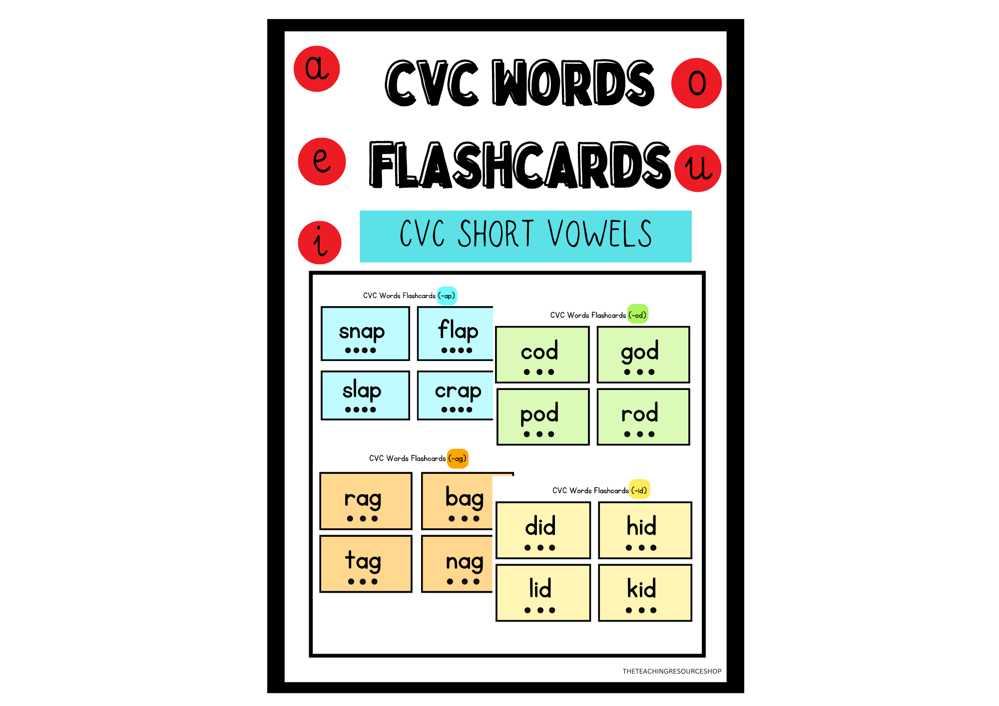 CVC WORD FLASHCARDS