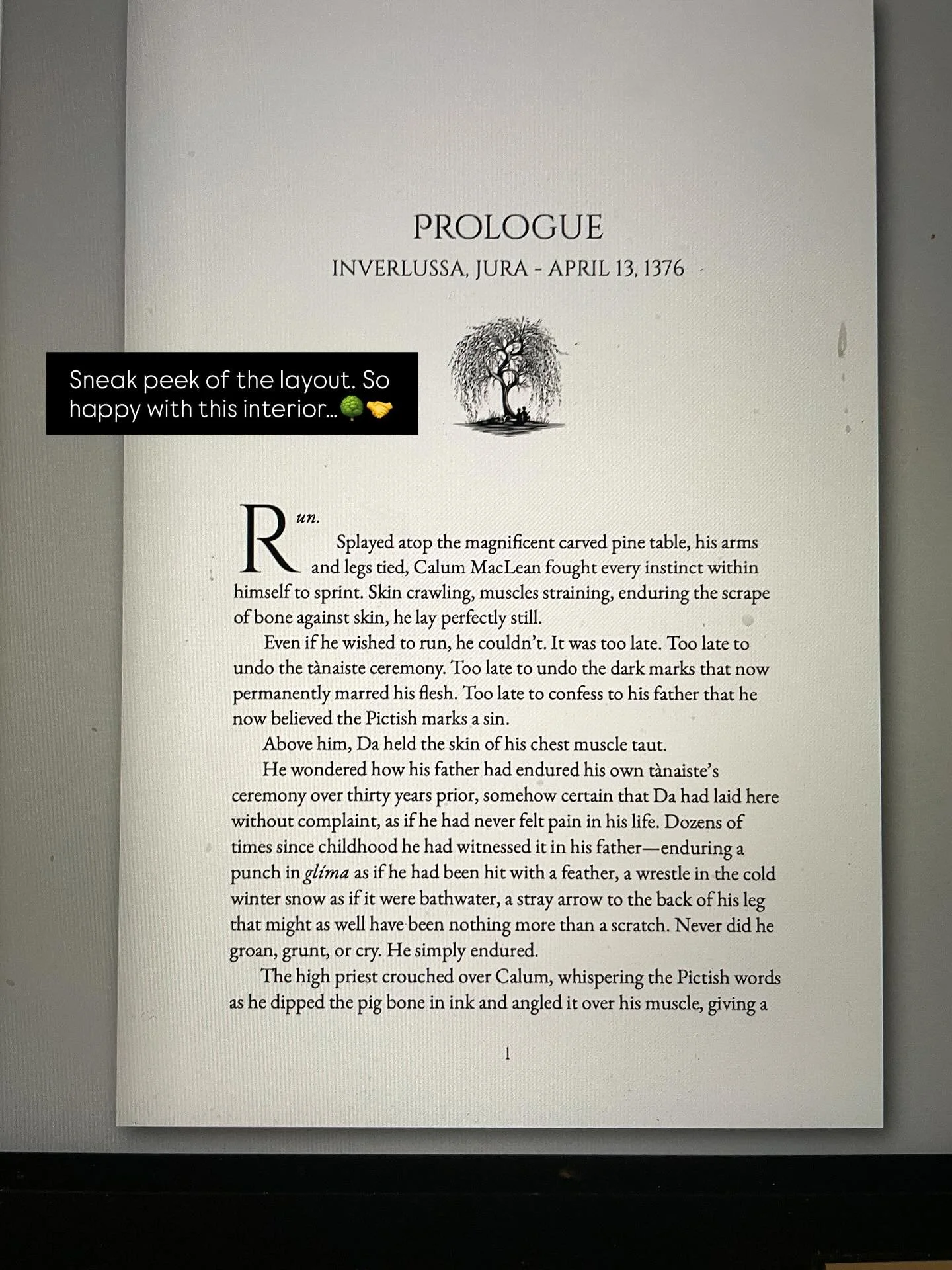 Through final edit, now on layout. One final read through and she&rsquo;s done. ✔️ can&rsquo;t wait for you guys to read it.