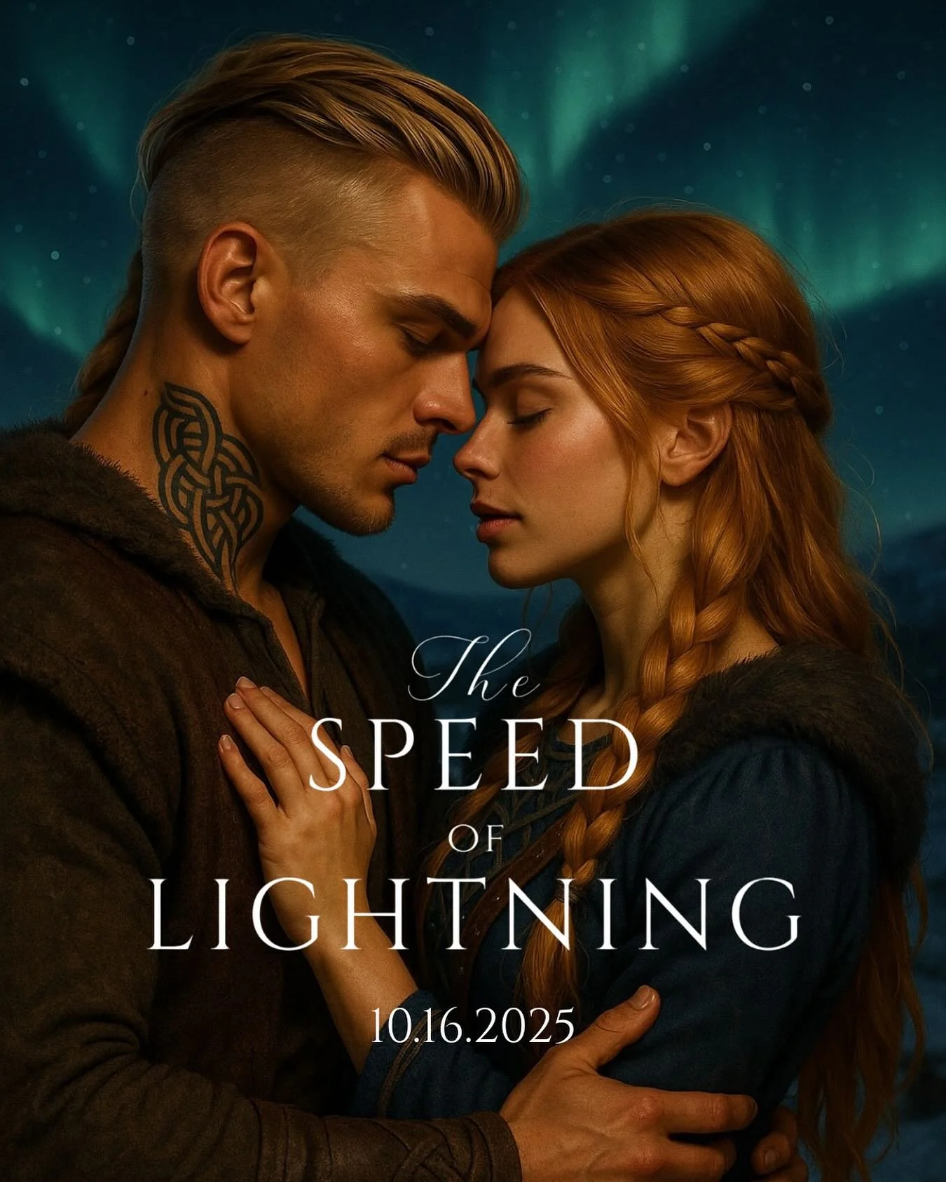 THE SPEED OF LIGHTNING by Ashley Worrell 
Releasing 10.16.2025 

🔥 A warrior haunted by his past.
💔 A woman who never forgot him.
❤️&zwj;🔥 When danger strikes Jura, Calum and Freya must face the secrets that tore them apart&hellip; and the love th