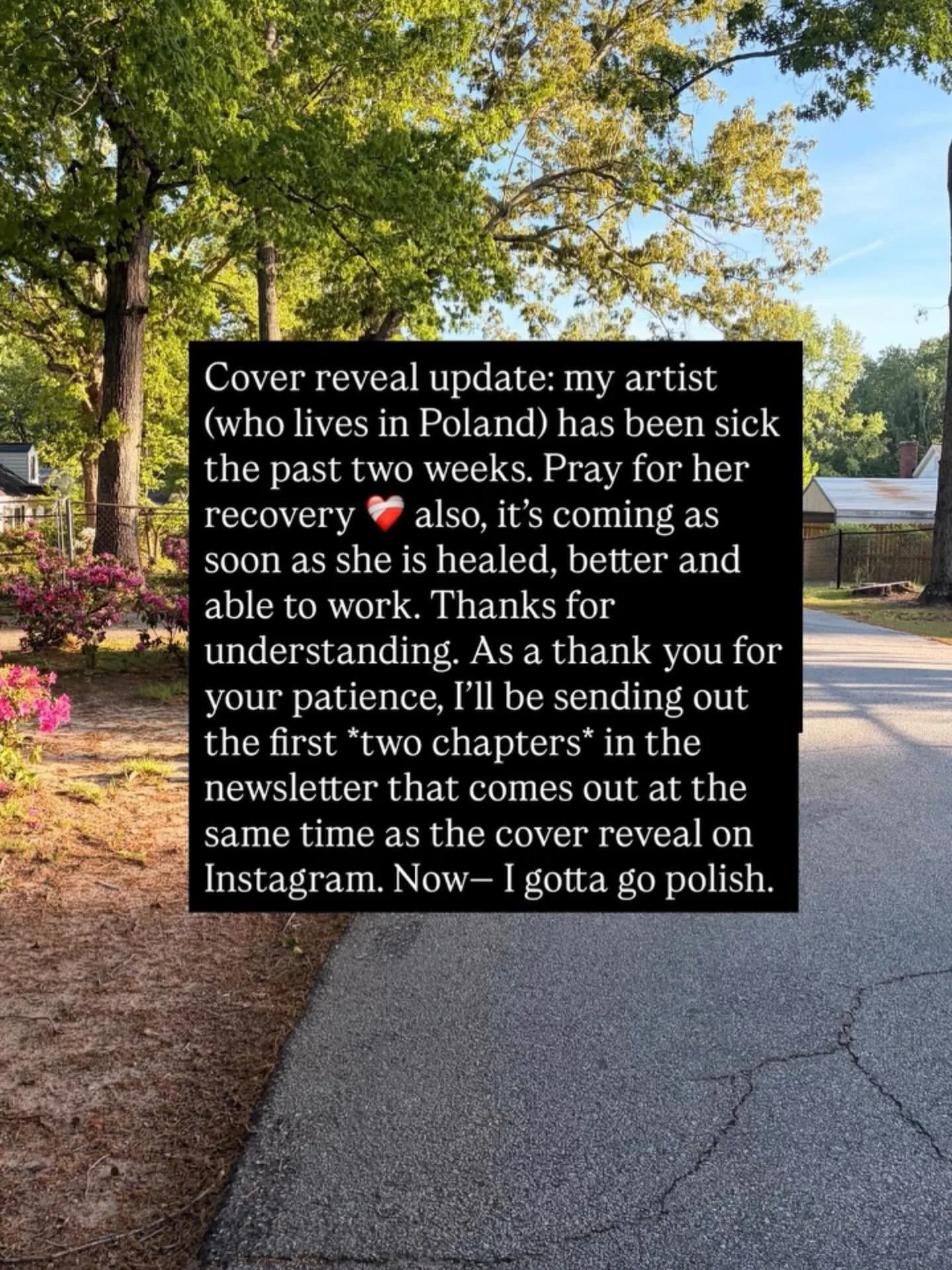 Thanks for understanding guys! It&rsquo;s going to be worth the wait.