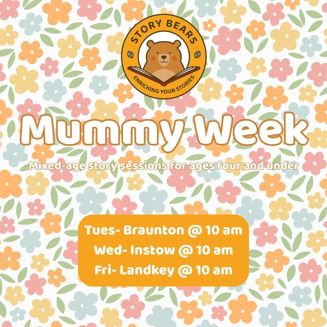 🌸 MIXED SESSIONS IN BRAUNTON, INSTOW AND LANDKEY 🌸

It&rsquo;s almost Mother&rsquo;s Day, so come and have some fun with your little one! We will enjoy a mummy themed book with plenty of actions and cuddles! Plus songs to celebrate your bond and co