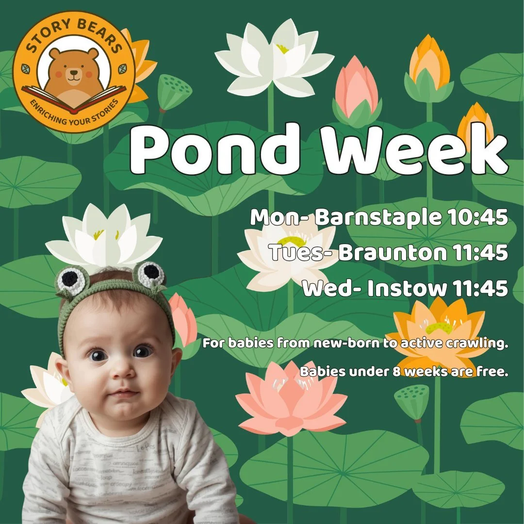 BABY FIVE WEEK TERM STARTS 20TH APRIL!

For our next 5 week term we&rsquo;ll be splashing about down at the pond before exploring the minibeasts in the garden! 
We use story massage, action songs, shakers, sticks, scarves and parachutes as well as a 