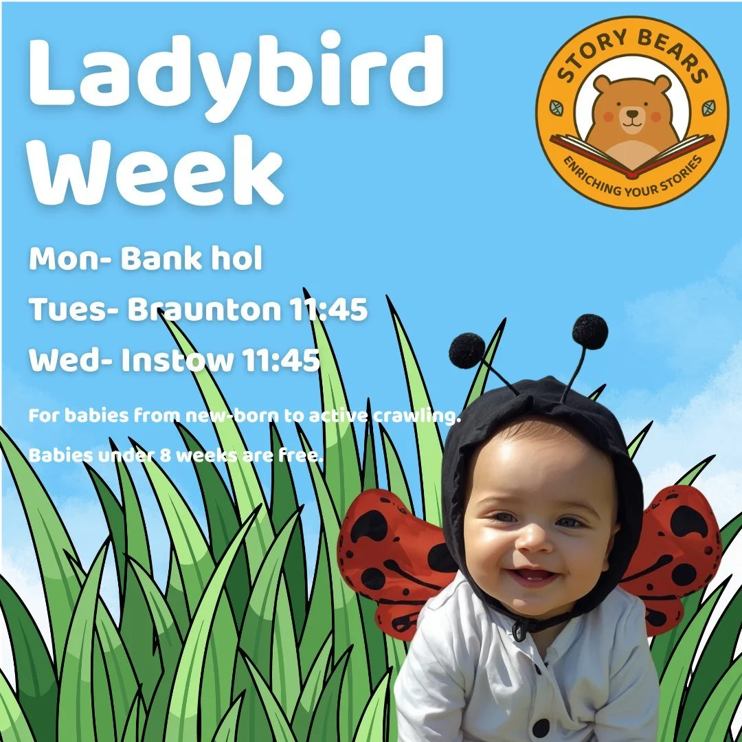 🐞 BABY SESSIONS IN BRAUNTON AND INSTOW 🐞

Welcome to May! We&rsquo;ll be enjoying mini-beasts this month, starting with Ladybird Week! We have a whole host of mini-beast themed songs, lap rhymes and story massage amongst our usual parachutes and bu