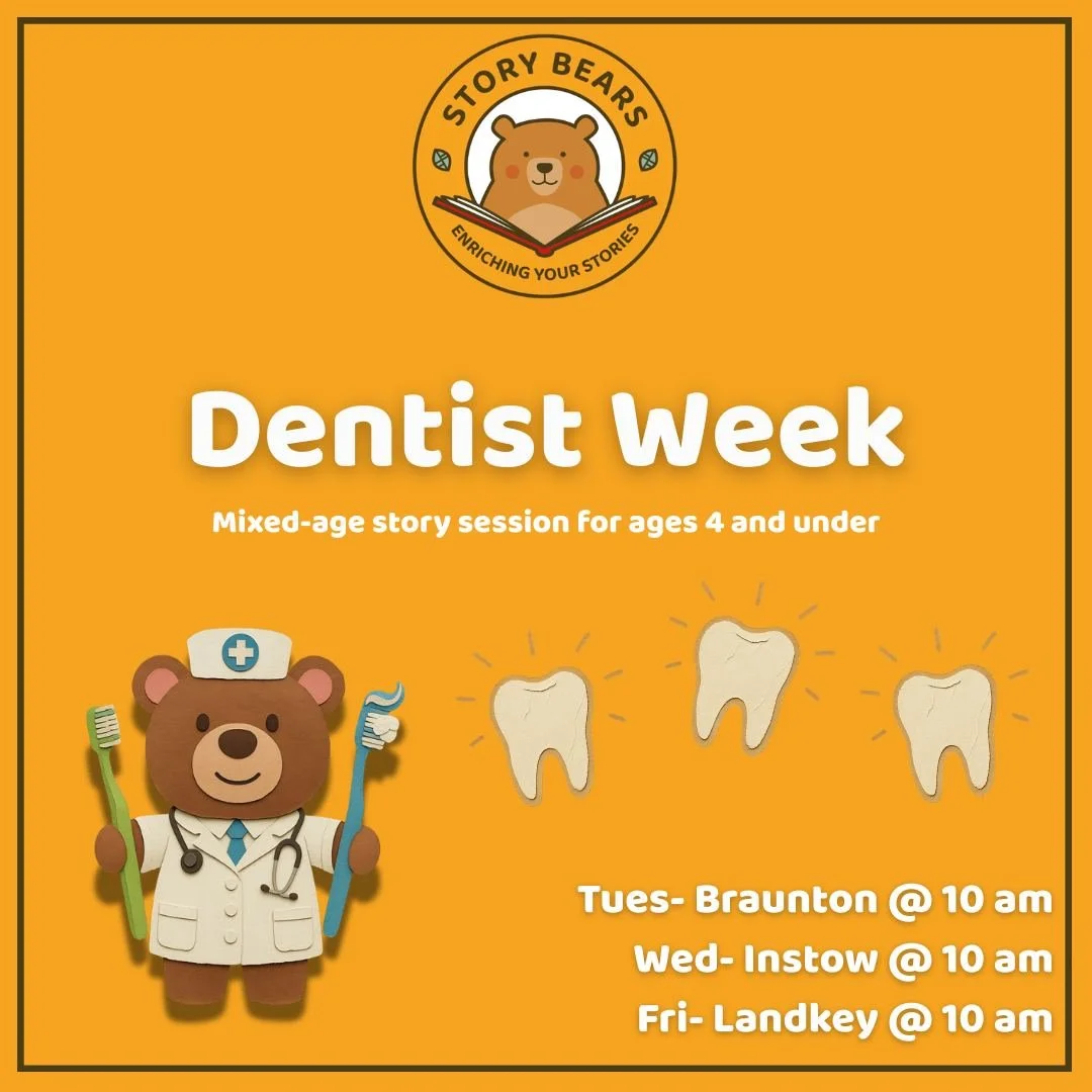 🦷 MIXED AGE SESSIONS IN BRAUNTON, INSTOW AND LANDKEY 🦷

We can&rsquo;t wait for our dentist session! We will pretend to drive the car and wait in the waiting room, as well as practise the back and forth and round and round motions through percussio