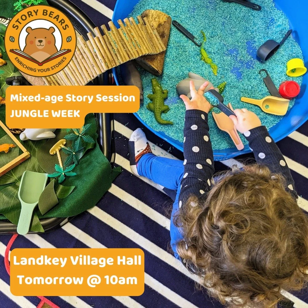 STORY SESSION- LANDKEY VILLAGE HALL- FRI @ 10 AM

It&rsquo;s half term, and we are going for a walk on the wild side as we discover the animals in the jungle with plenty of boogieing and acting out animal antics! Then cool off in the crocodile swamp,