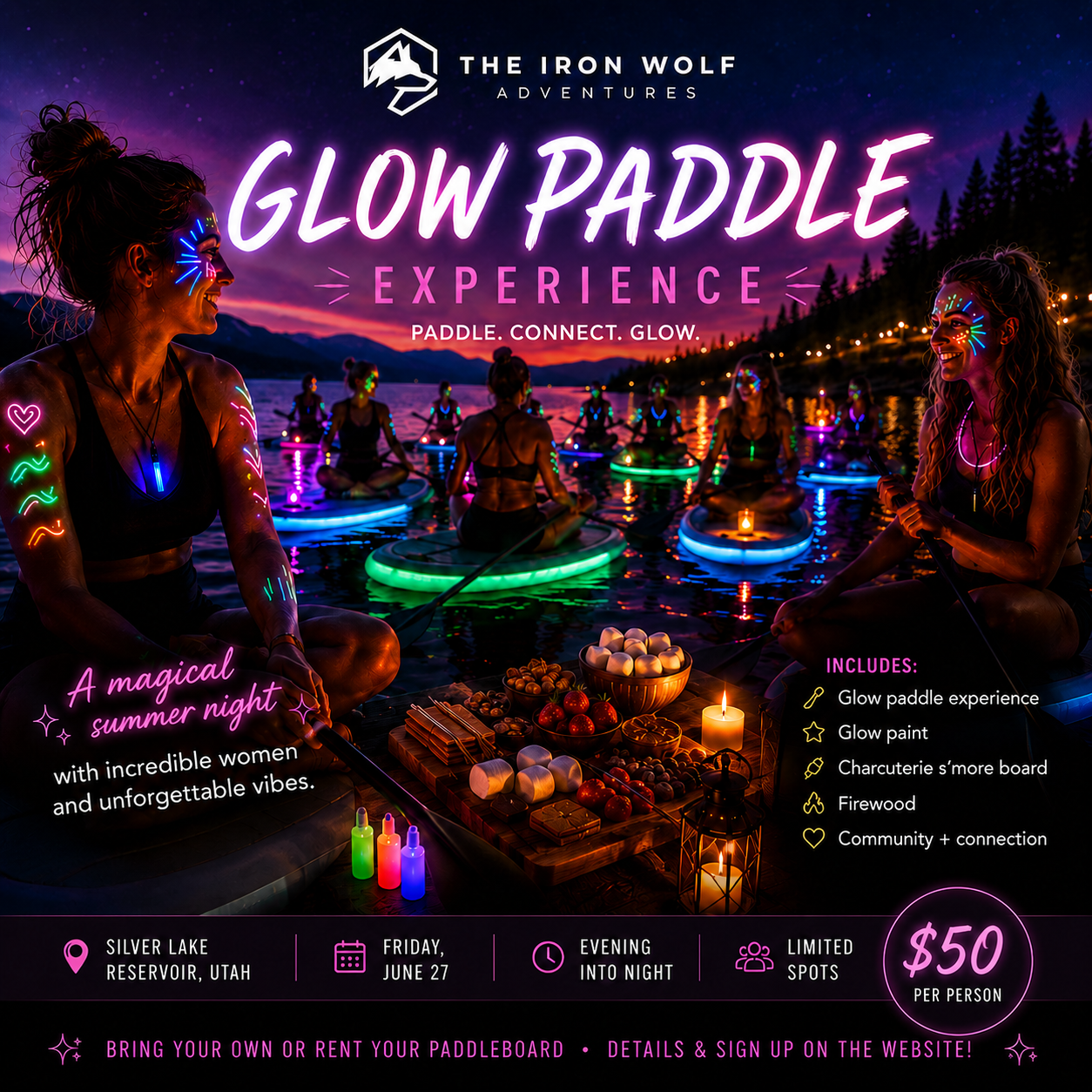 Glow Paddle Experience