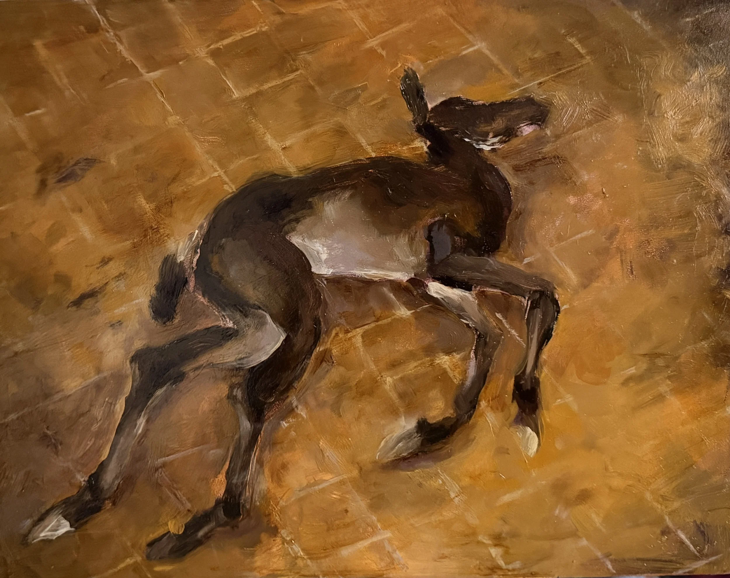 "In Softer Worlds" - 14" x 11" - Oil on Panel - 2025