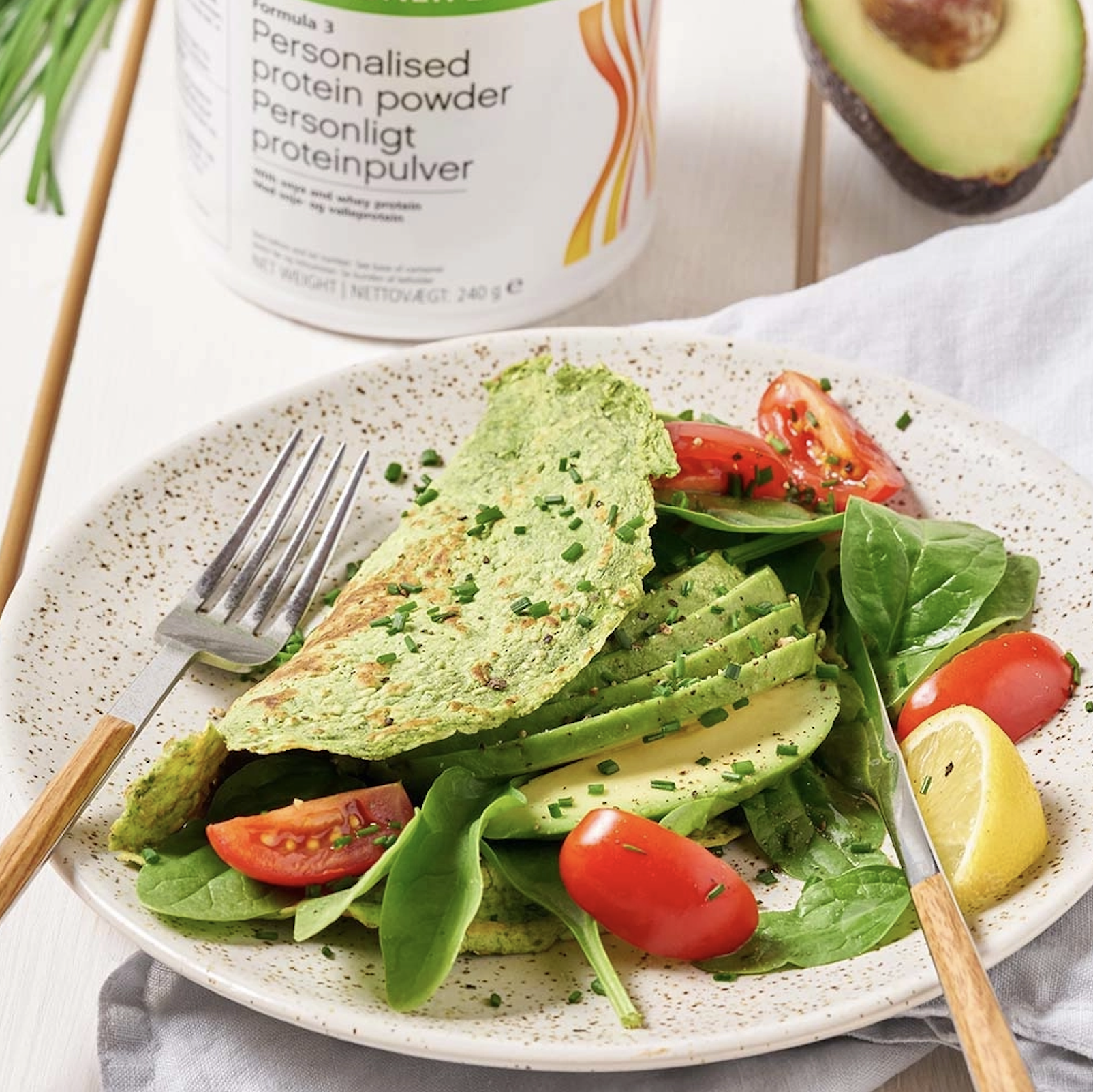 Θρεπτική Ομελέτα Πρωτεΐνης&nbsp;με Σπανάκι