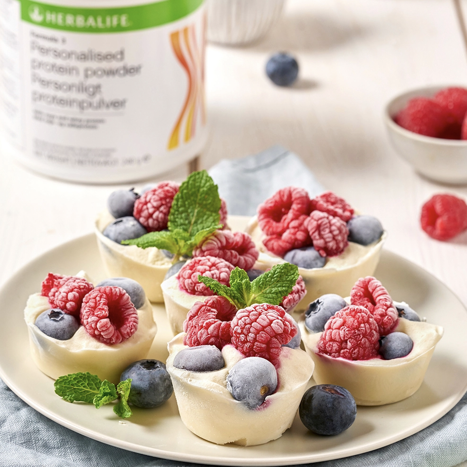 Γιαούρτι με φρούτα και πρωτεΐνη