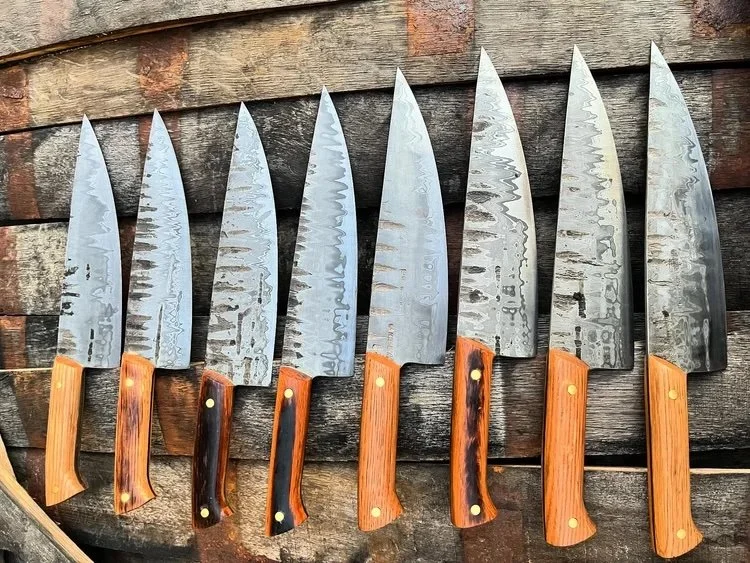 Knife Sharpening with Ash Blaeds