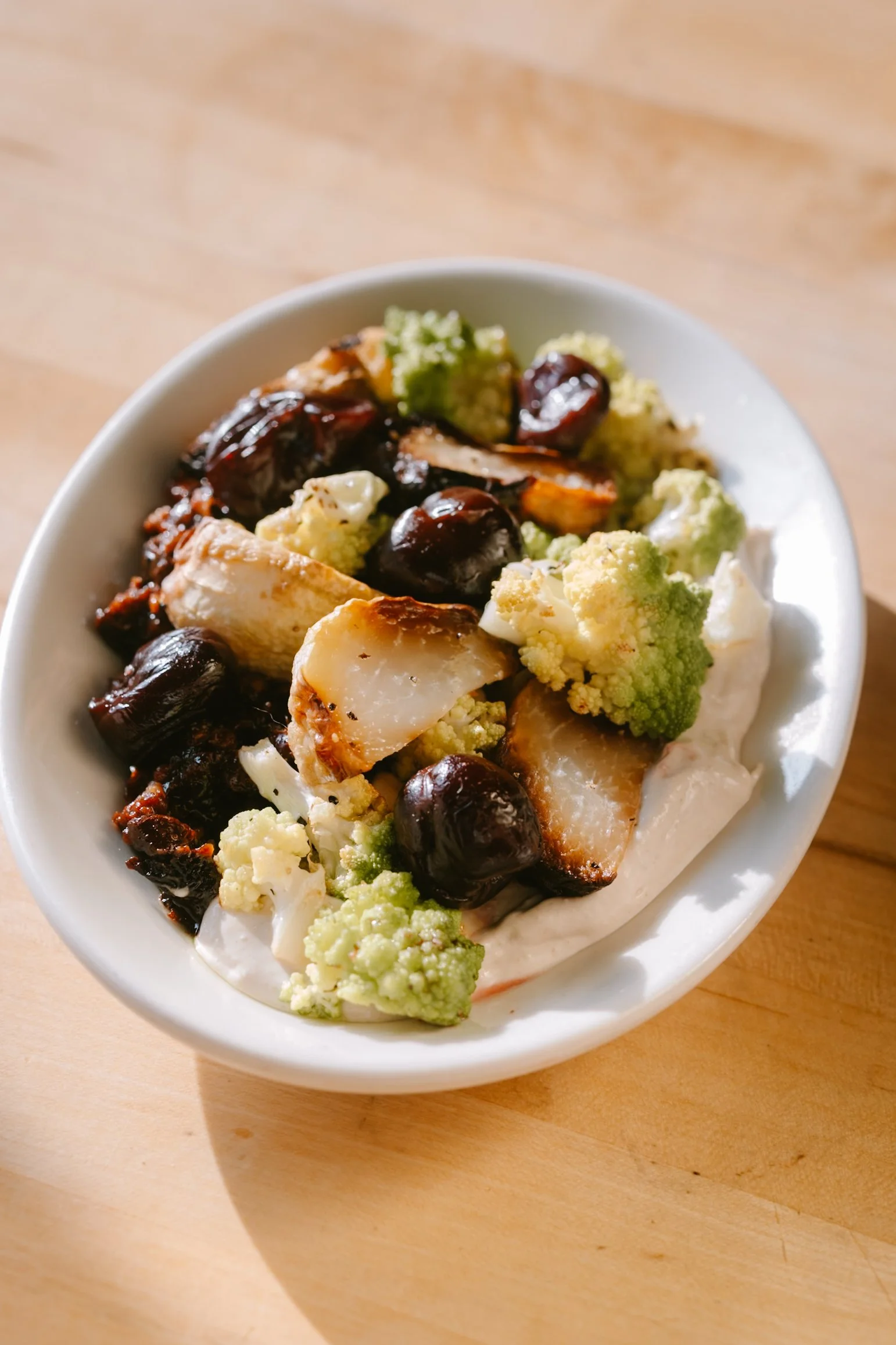 Roasted Kohlrabi + Romanesco