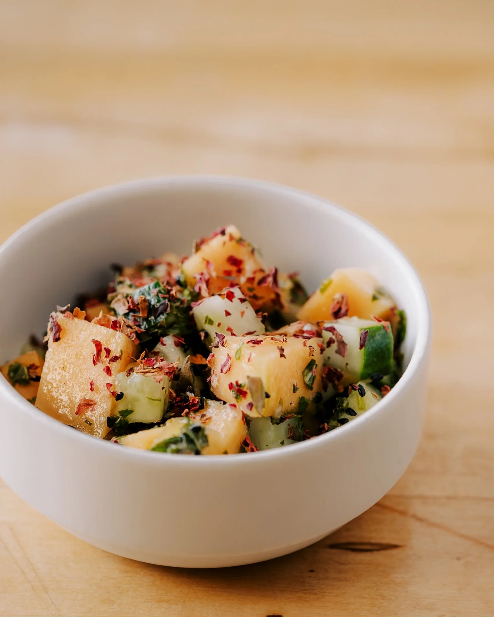 Cucumber Cantaloupe Salad