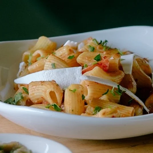Rigatoni // cherry tomato confit, lemon, ricotta salata
