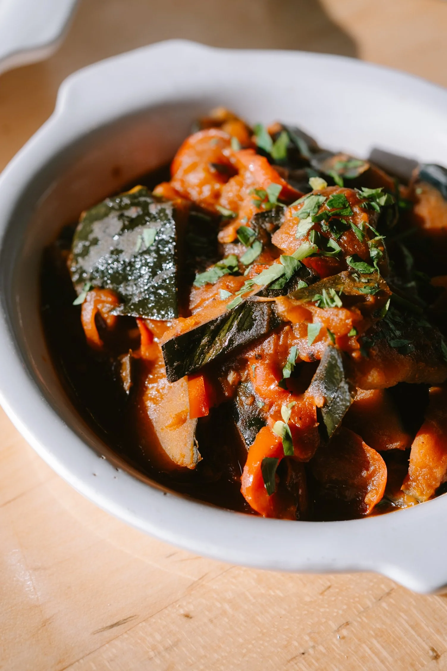 Molasses-Stewed Winter Squash