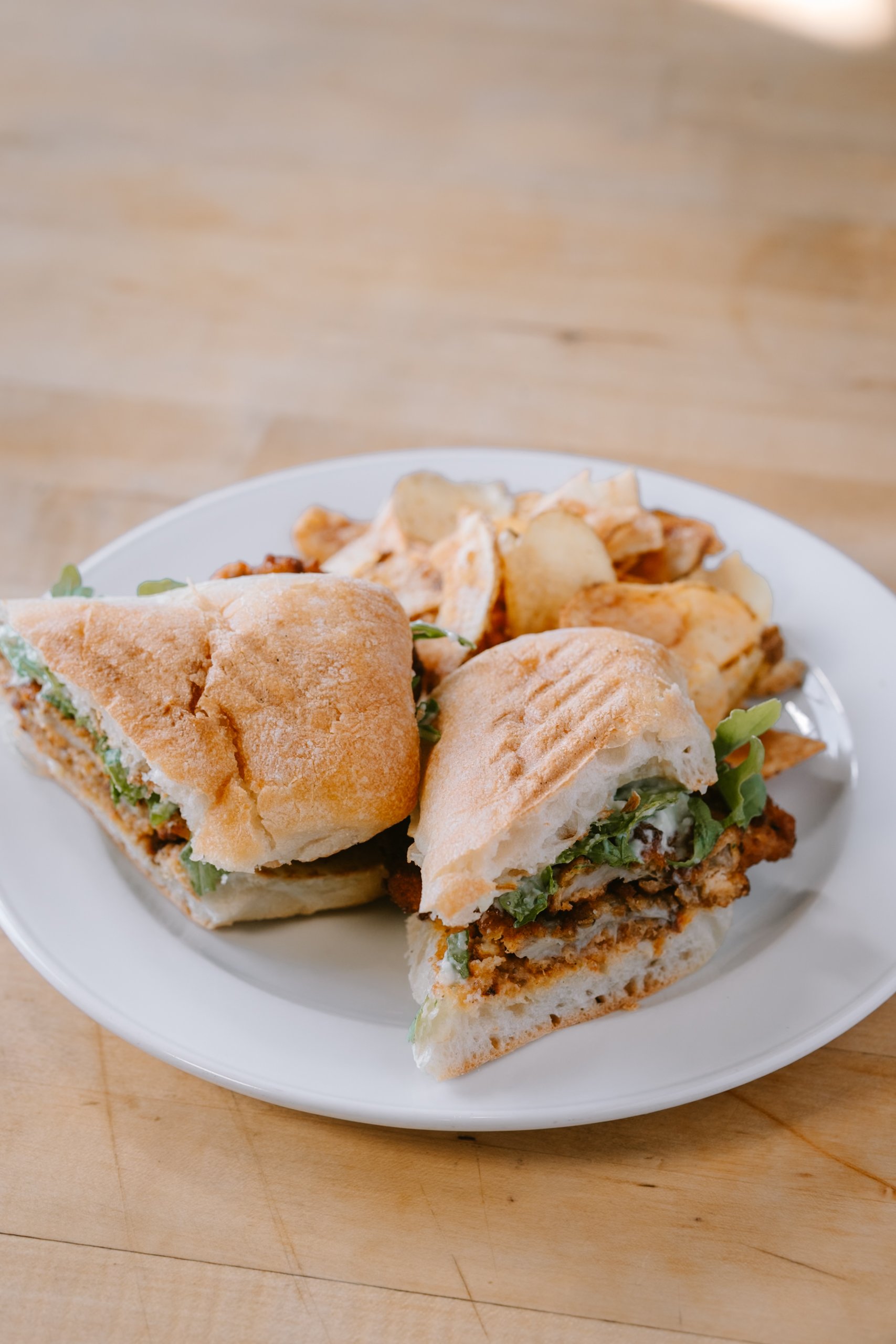Fried Oyster Mushroom Sandwich