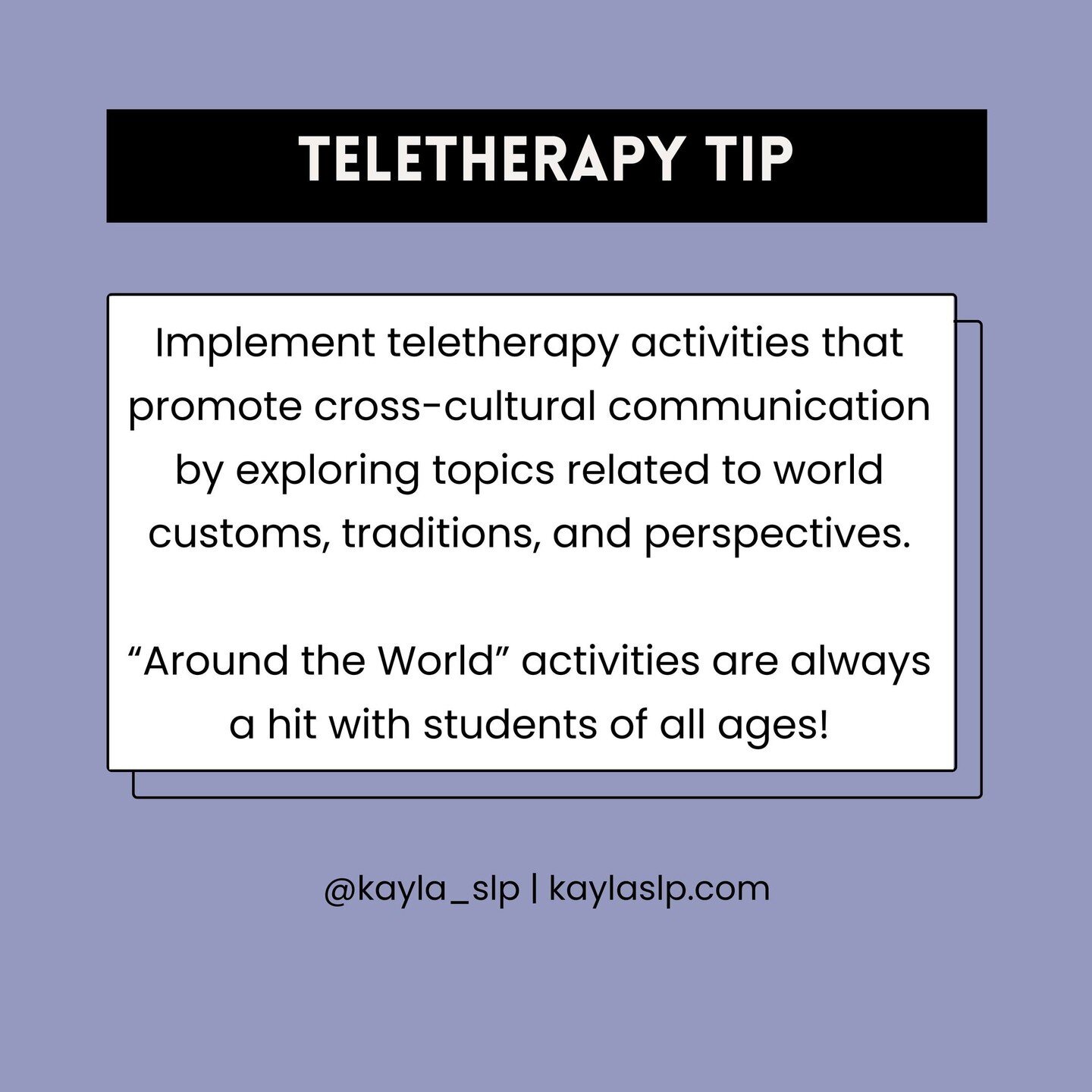 Ditch the passport and grab your devices! Explore the world's diverse cultures, traditions, and perspectives from the comfort of your home!⁠
⁠
Engage your students in teletherapy activities that foster cross-cultural communication and broaden their g