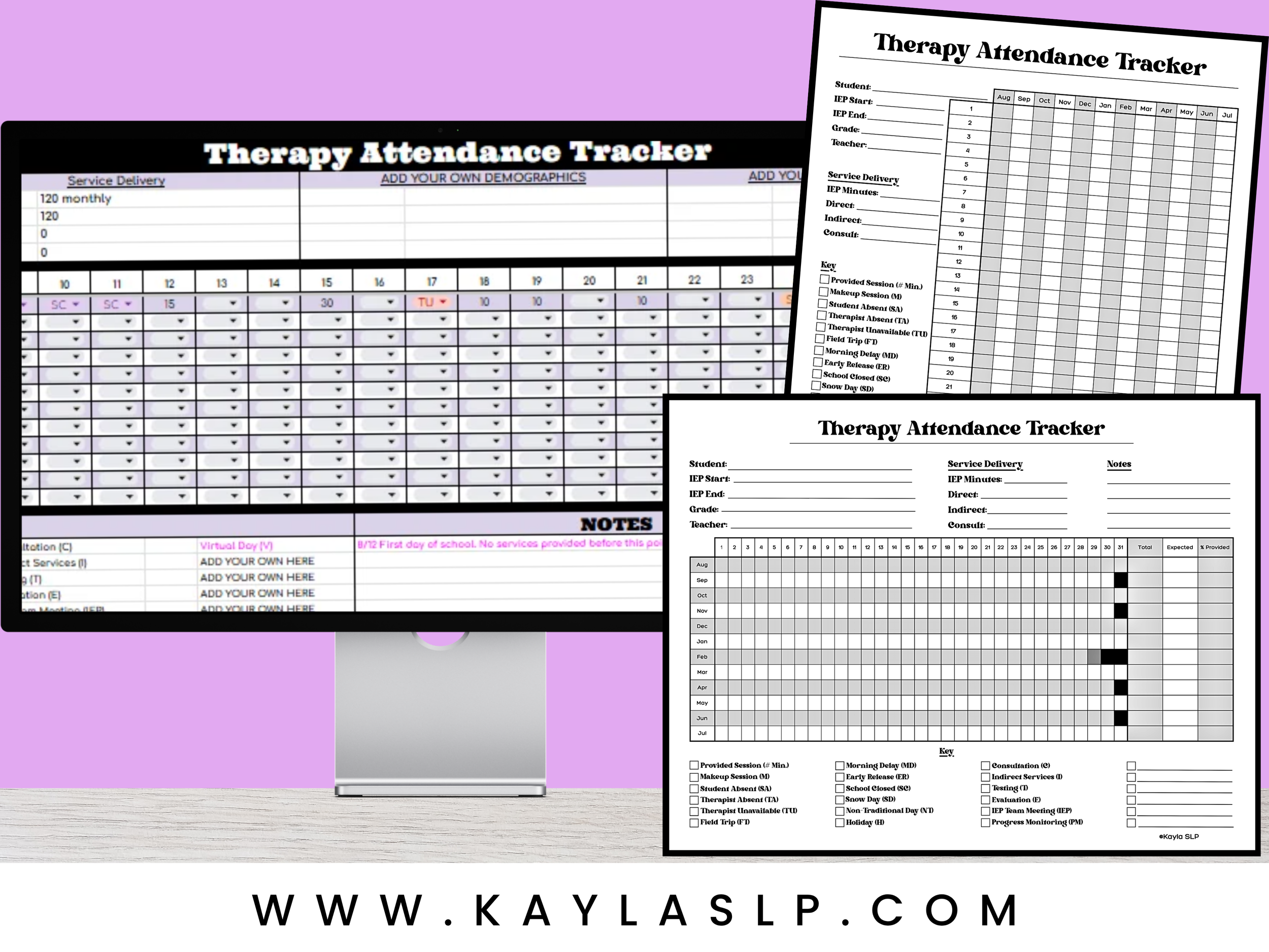 Tracking Attendance and Service Minutes for School SLPs