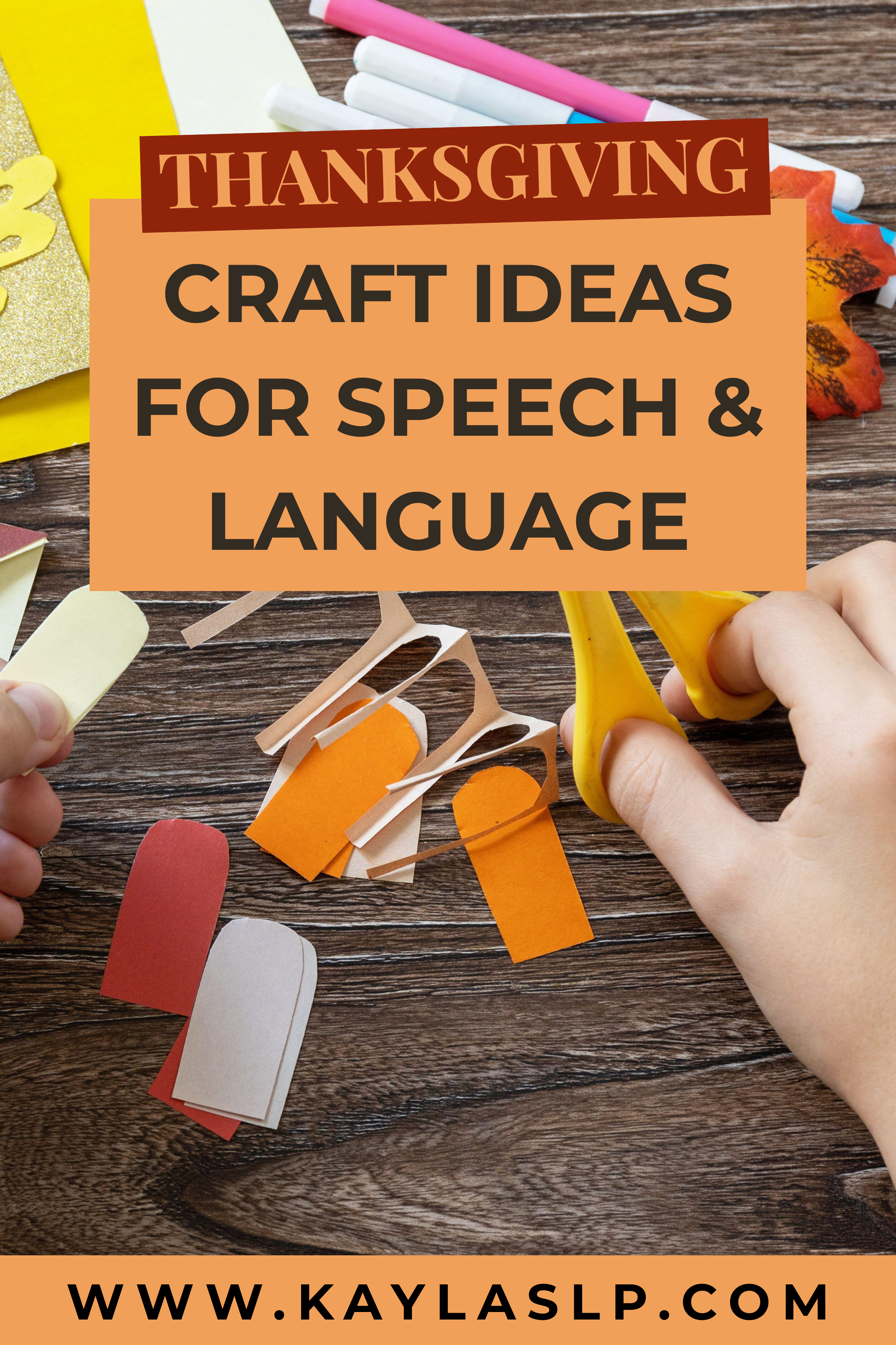 Thanksgiving Speech Therapy Crafts for Language and Articulation ...