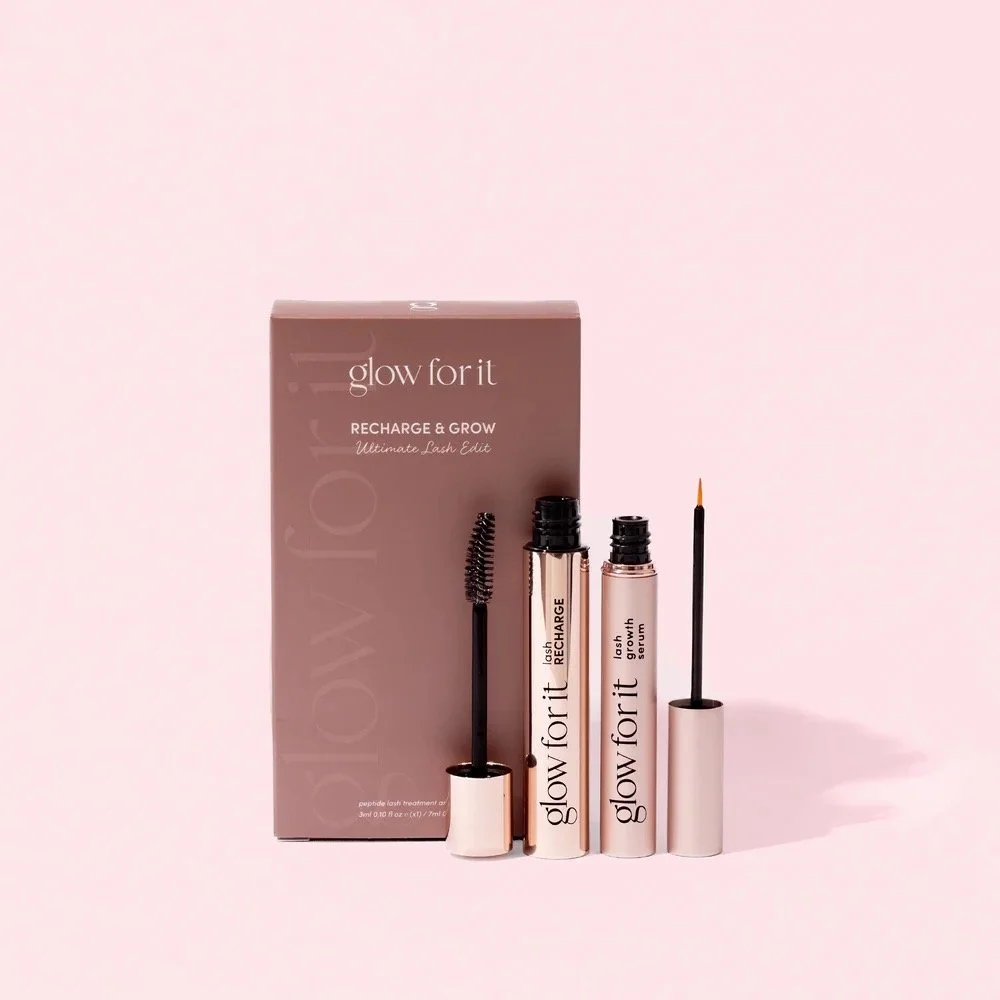 glow for it lash ultimate lash edit includes lash growth serum and lash conditioner