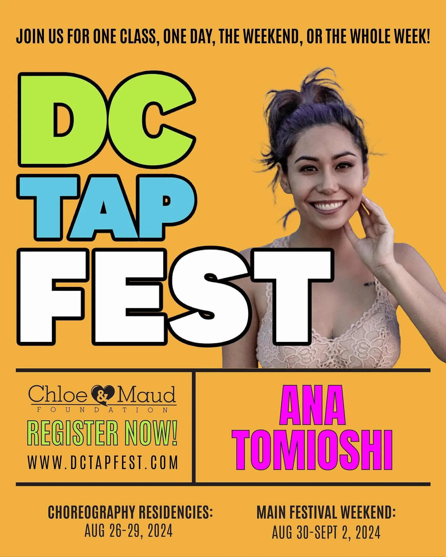 Don&rsquo;t miss the @dctapfest happening this weekend! I&rsquo;m teaching Sept 1st and 2nd. See you there 🔥