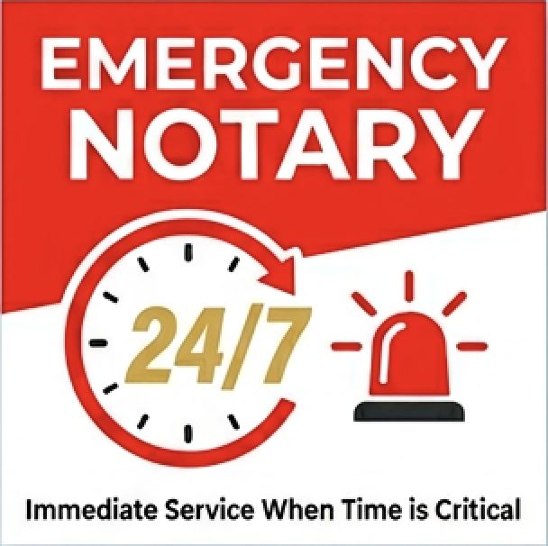 Emergency / Same Day Mobile Notary Service