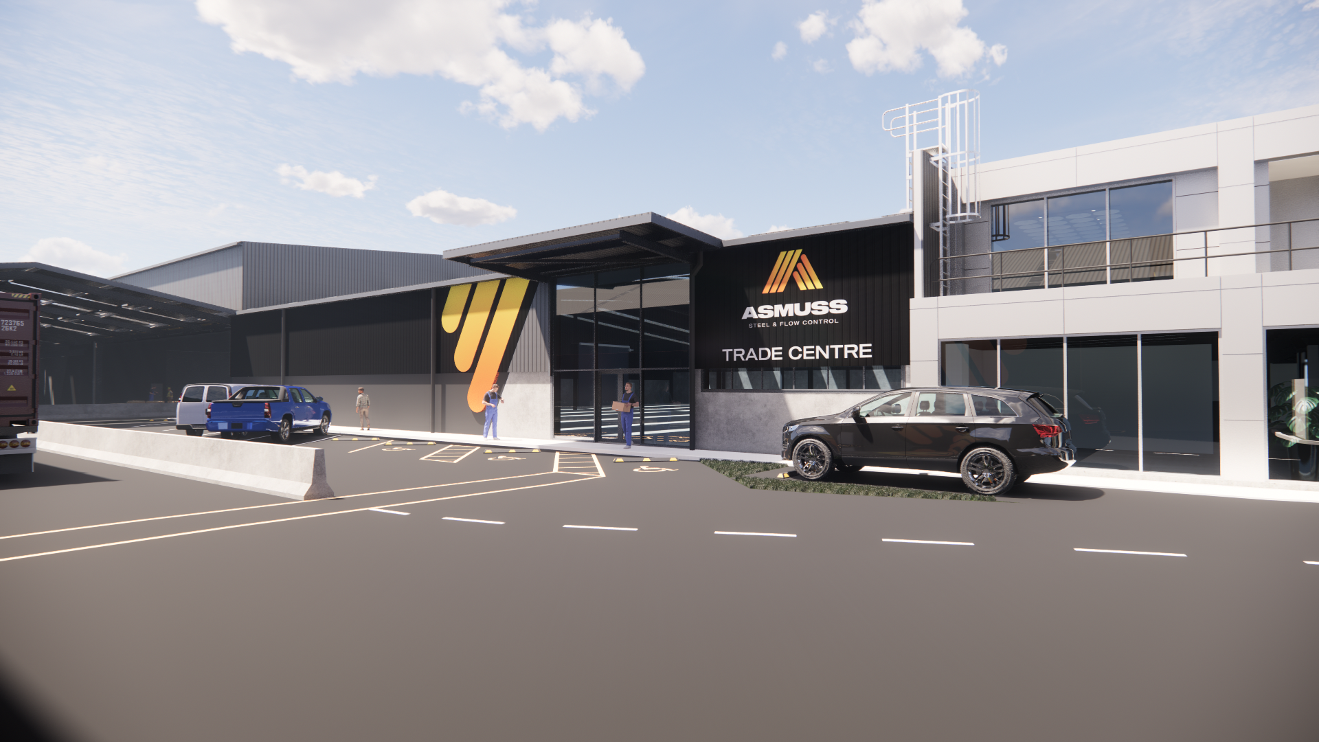 Adaptive reuse design services. Warehouse conversion to to commercial retail trade centre.