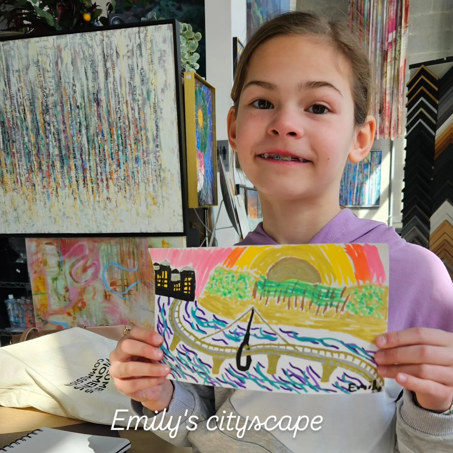 Emily keeps creating in her private lessons