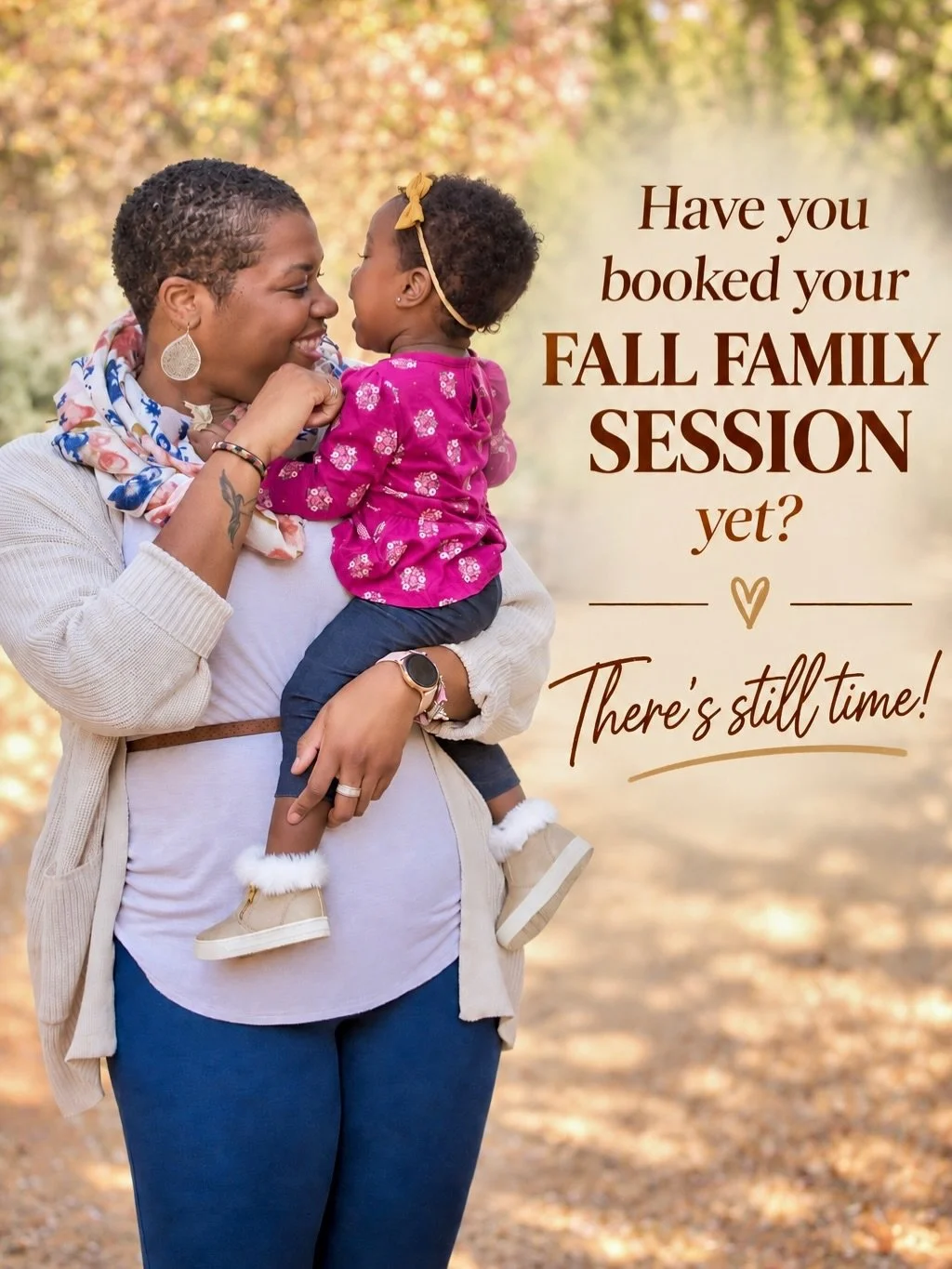 Have you booked your fall session yet??🍂

If family photos have been sitting on your &ldquo;we need to do that&rdquo; list, this is your reminder to get them on the calendar.

A quick 20-minute session, a beautiful fall setting, and updated photos o