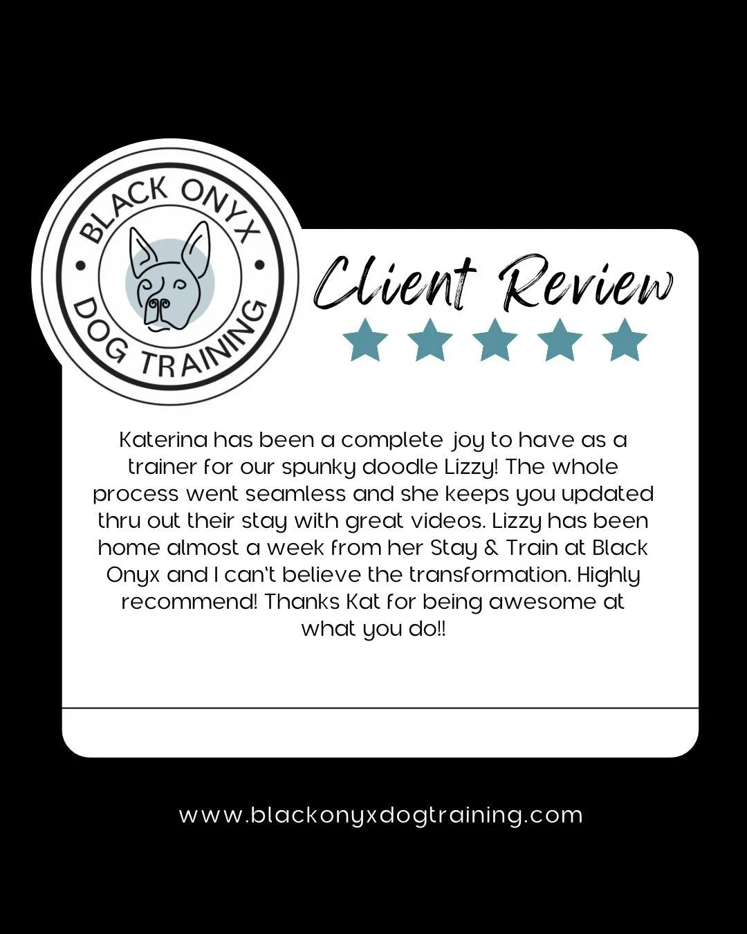 Reviews like this mean the world; not just because they make me smile, but because they show others the level of care, trust, and transformation I pour into every training program. 🖤
