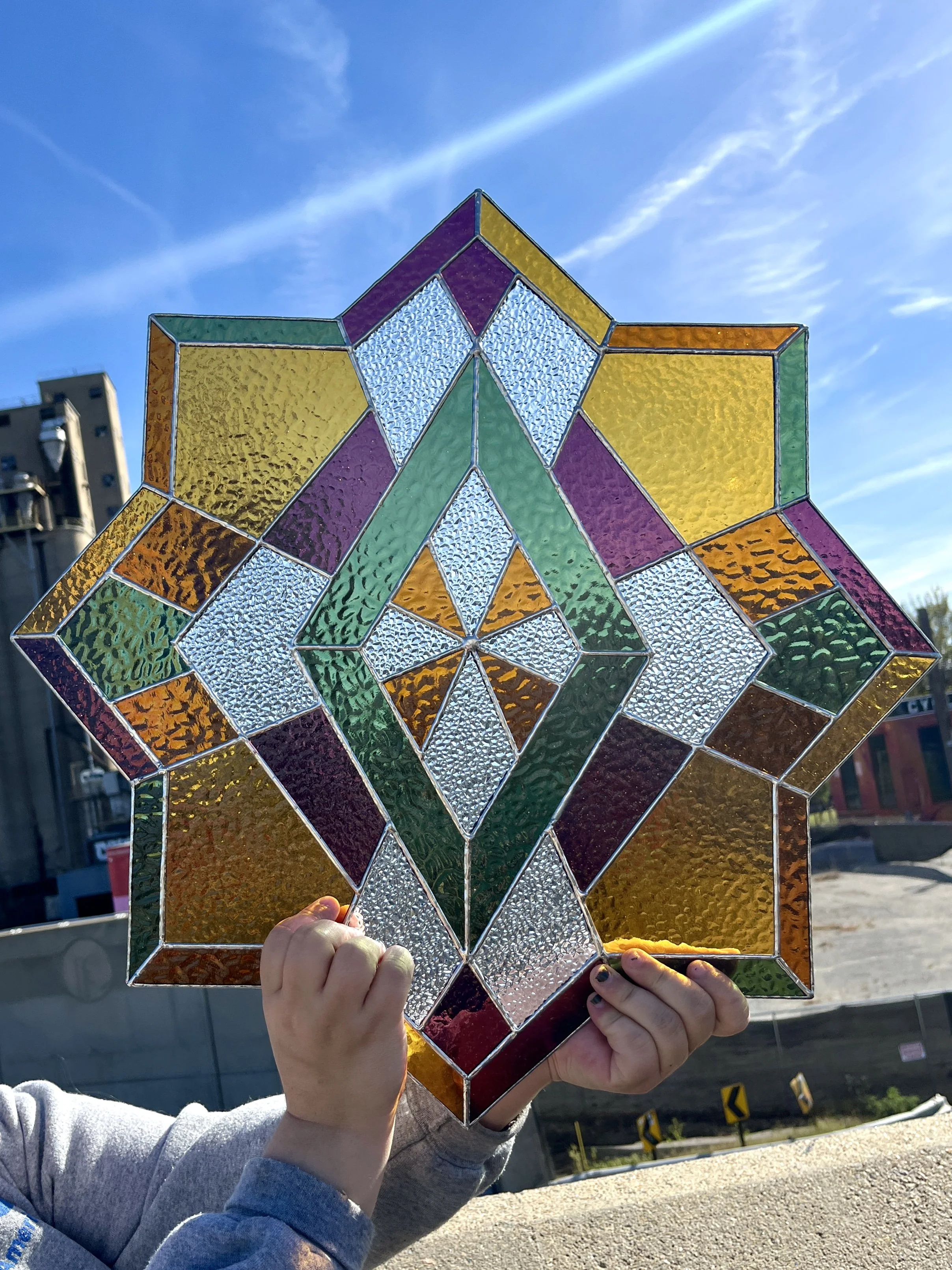 Geometric Window Panel